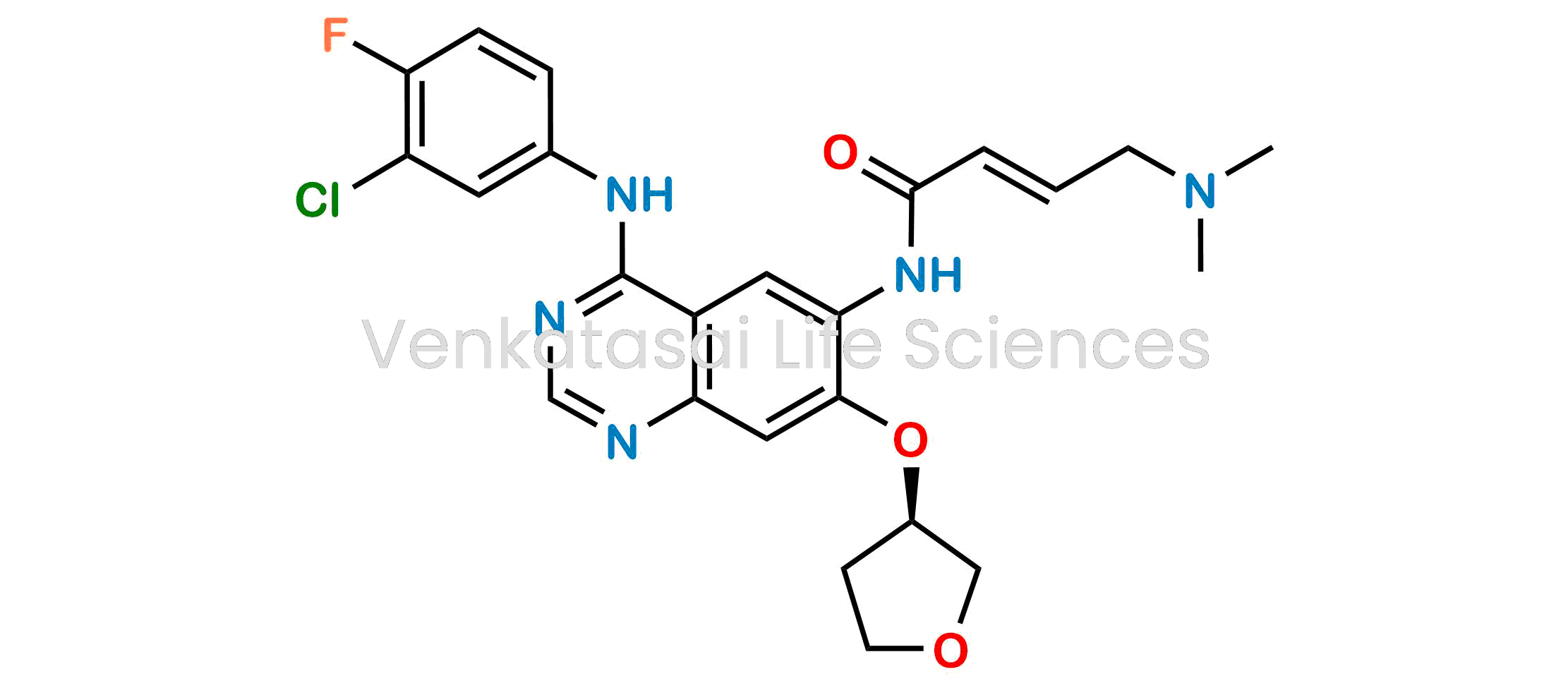 (2E)-N-[4-(3-Chloro-4-fluorophenyl)amino]-7-[[(3R)-tetrahydrofuran-3- yloxy]quinazolin-6-yl]-4-(dimethylamino)but-2-enamide