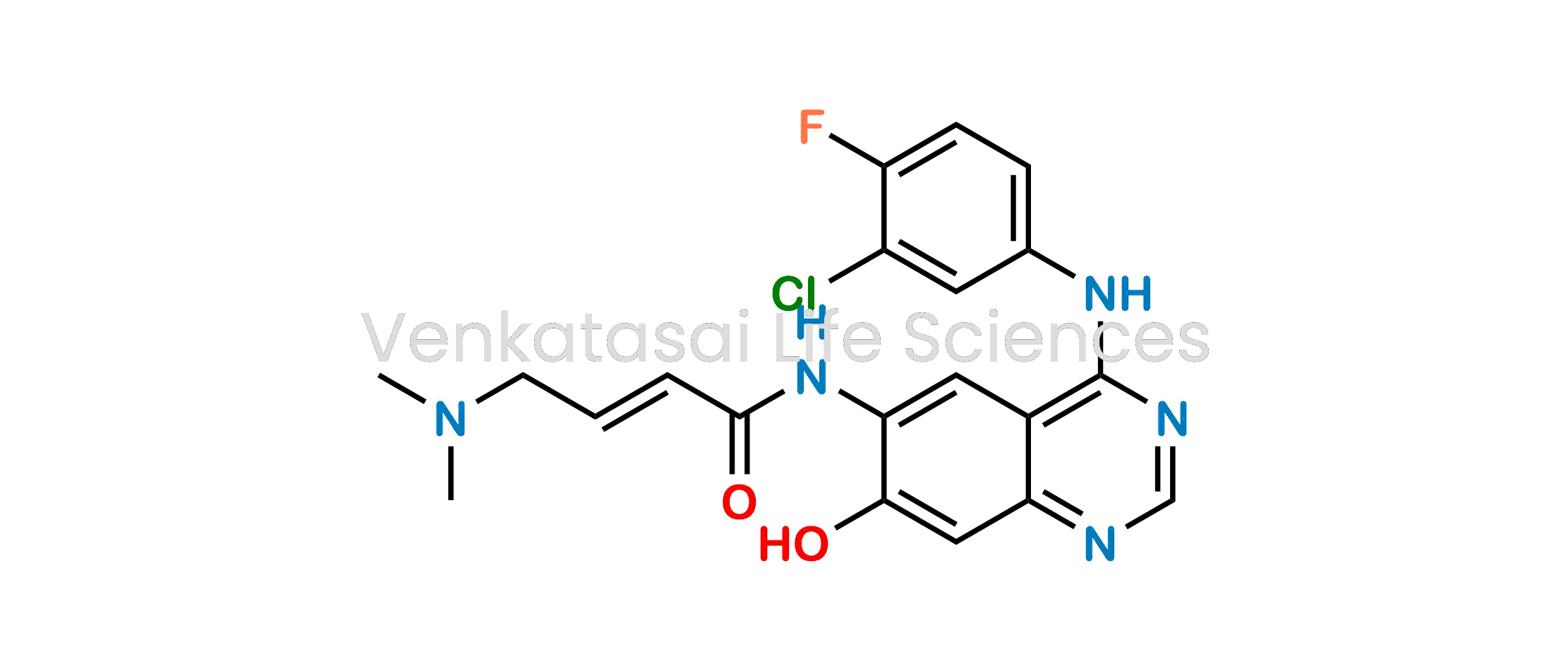 (E)-N-(4-((3-chloro-4-fluorophenyl)amino)-7-hydroxyquinazolin-6-yl)-4-(dimethylamino)but-2-enamide