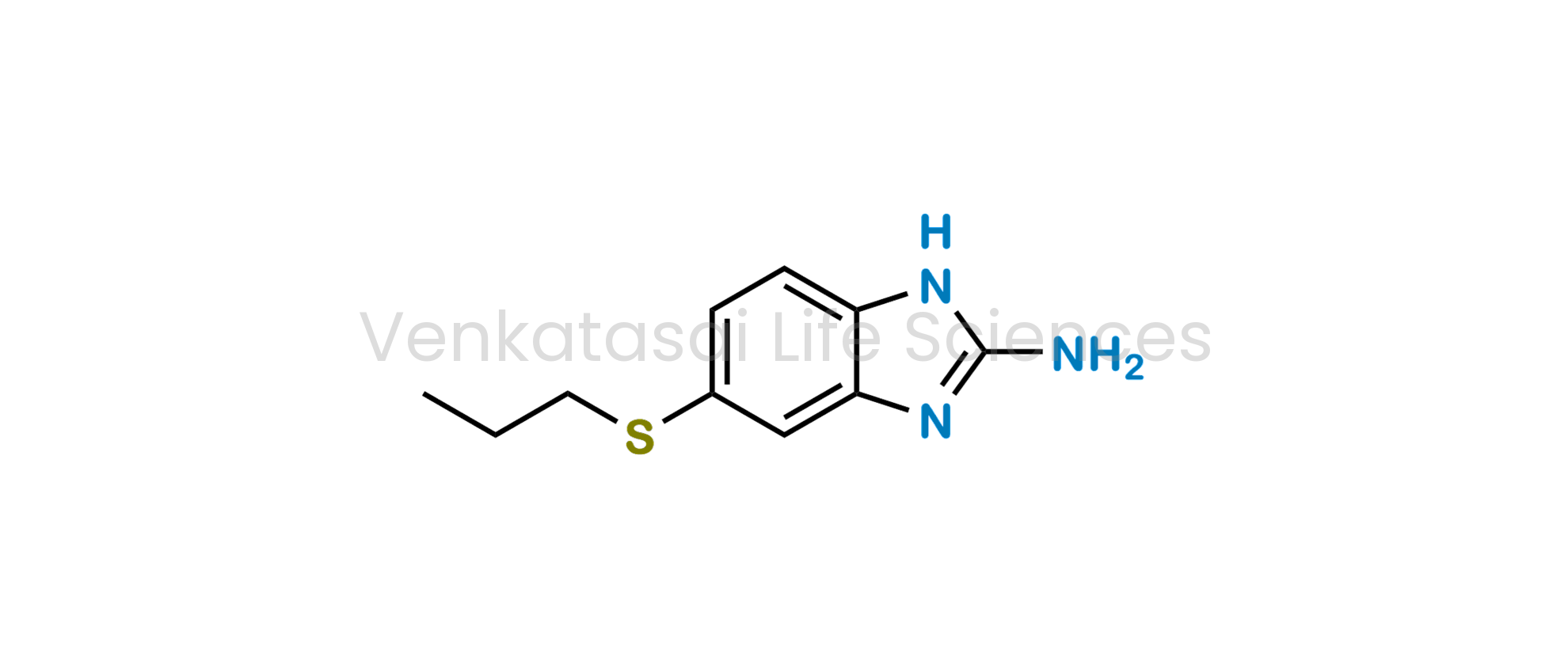 5-(Propylsulfanyl)-1H-benzimidazol-2-amine (as per EP)