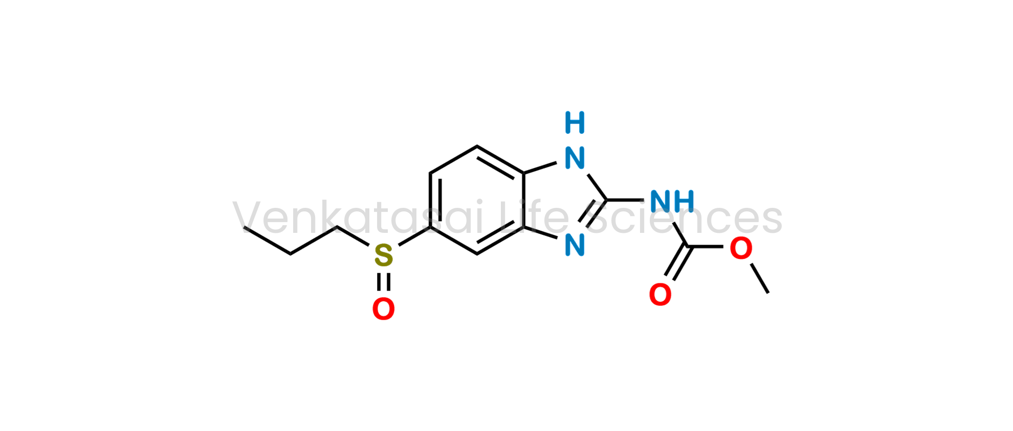 Methyl N-[5-(propylsulfinyl)-1H-benzimidazol-2-yl]carbamate (as per EP)