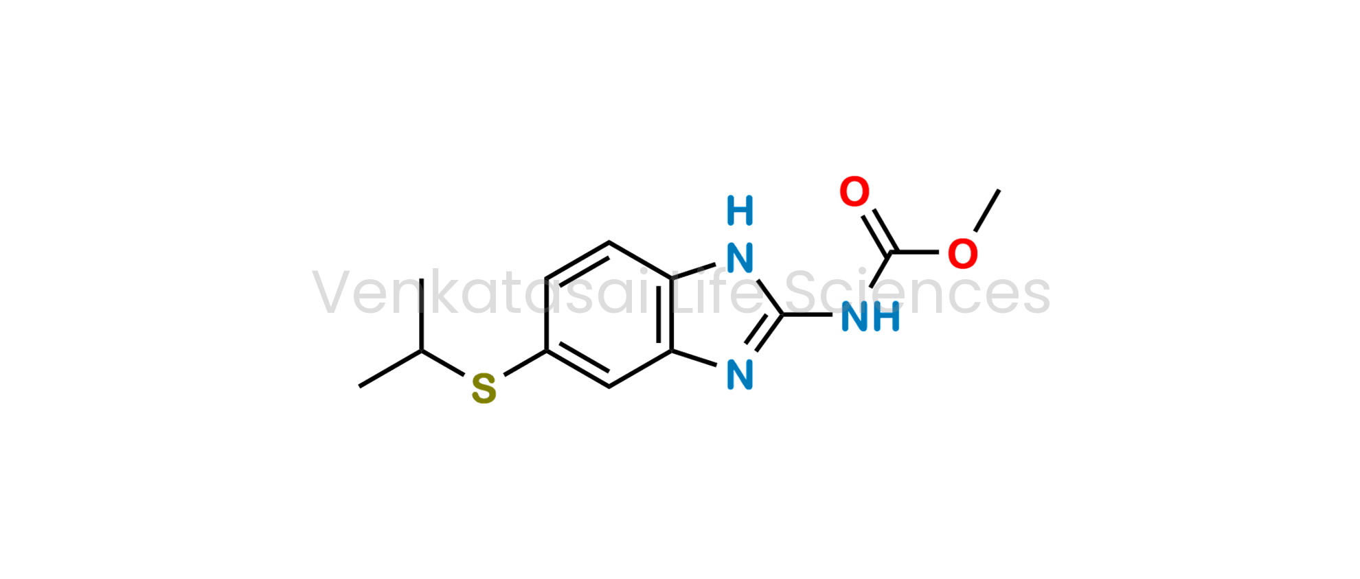 Methyl N-[5-[(propan-2-yl)sulfanyl]-1H-benzimidazol-2-yl]carbamate (as per EP)