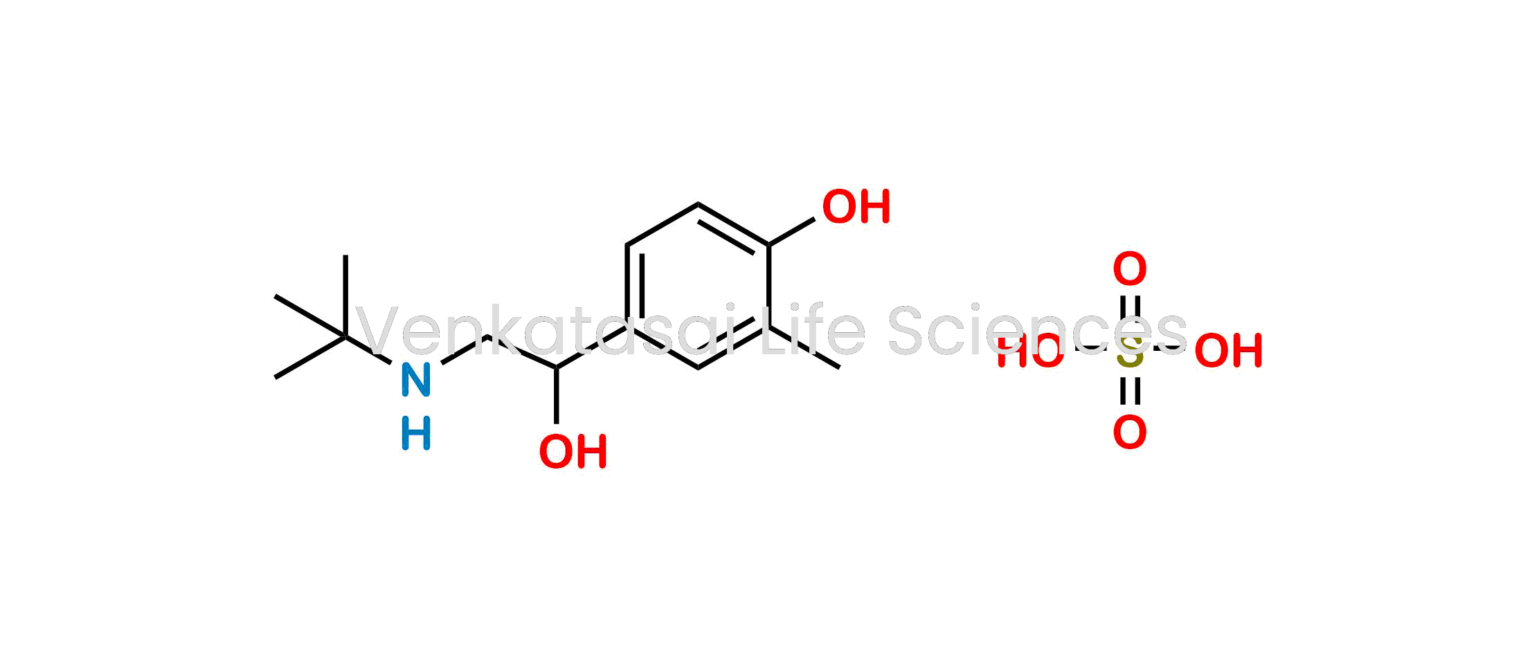 4-(2-(Tert-butylamino)-1-hydroxyethyl)-2-methylphenol sulfate