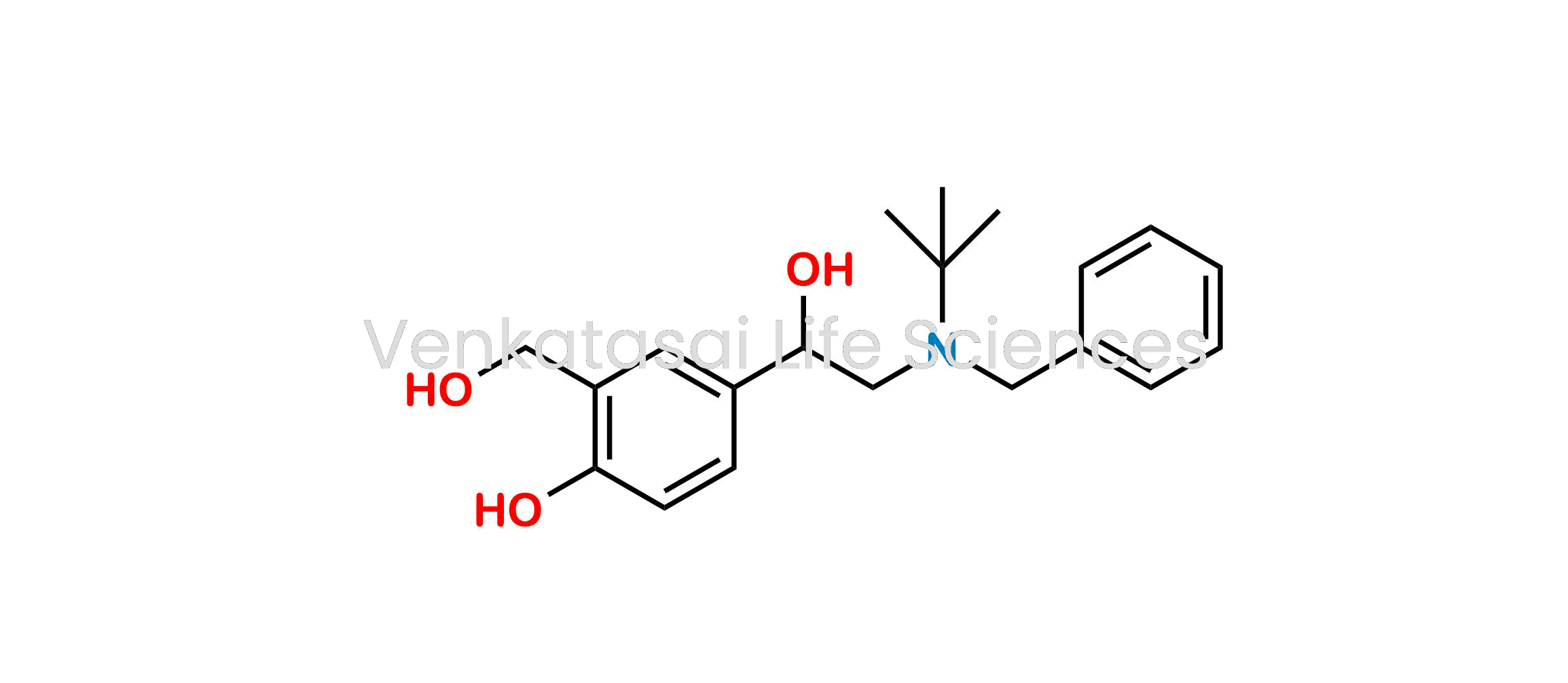 1-(4-Hydroxy-3-hydroxymethylphenyl)-2-(tert-butylbenzylamino)ethanol ; (R)-4-(2-(benzyl(tert-butyl)amino)-1-hydroxyethyl)-2-(hydroxymethyl)phenol