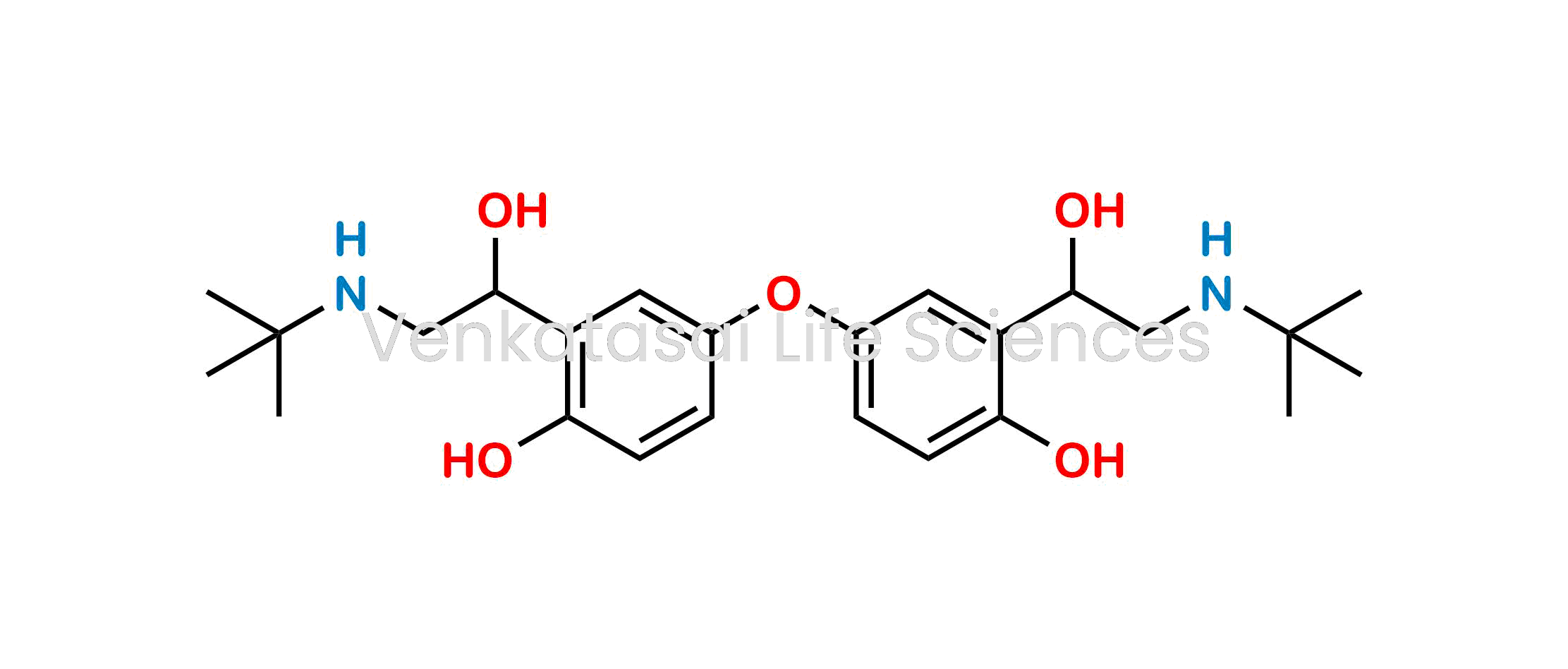 2,2'-Oxybis(methylene)bis{4-[2-(tert-butylamino)-1-hydroxyethyl]phenol} diacetate ; 4,4'-oxybis(2-(2-(tert-butylamino)-1-hydroxy-1l3-ethyl)phenol)