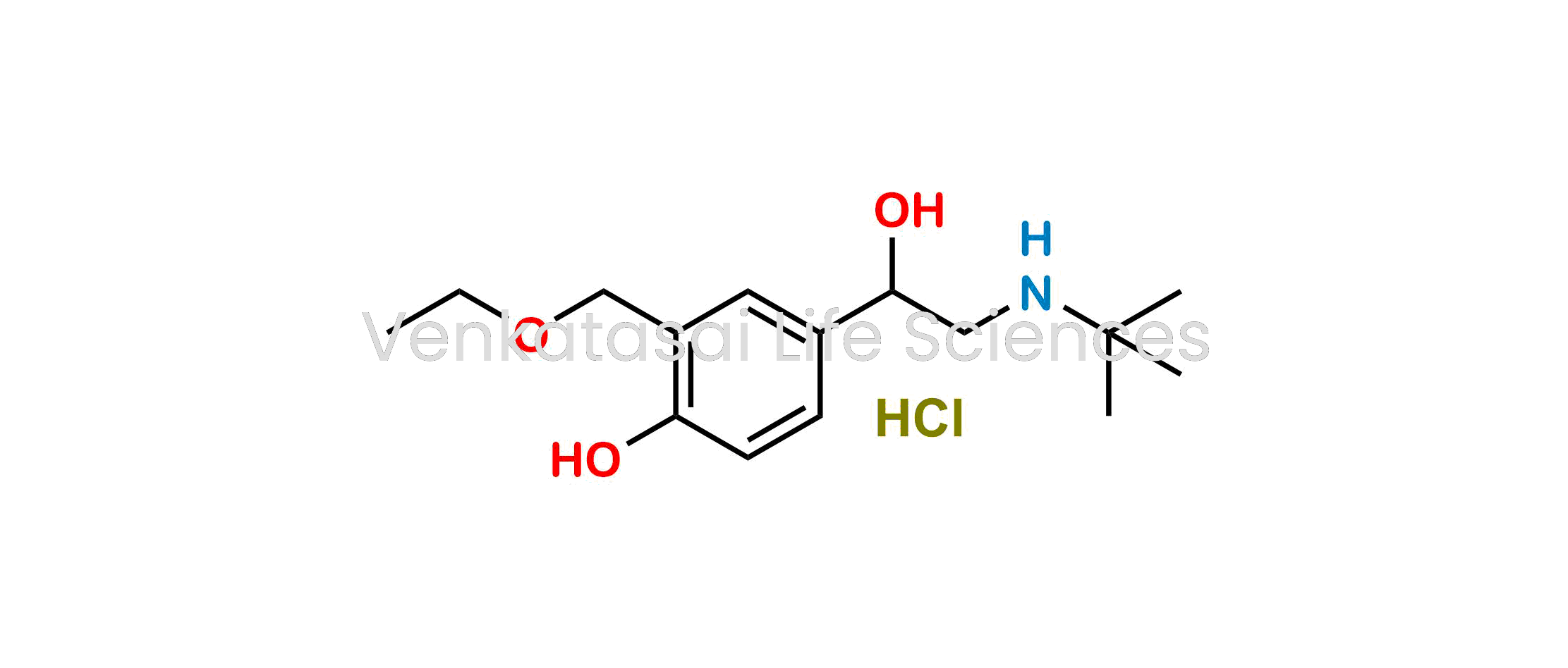 4-(2-(Tert-butylamino)-1-hydroxyethyl)-2-(ethoxymethyl)phenol hydrochloride