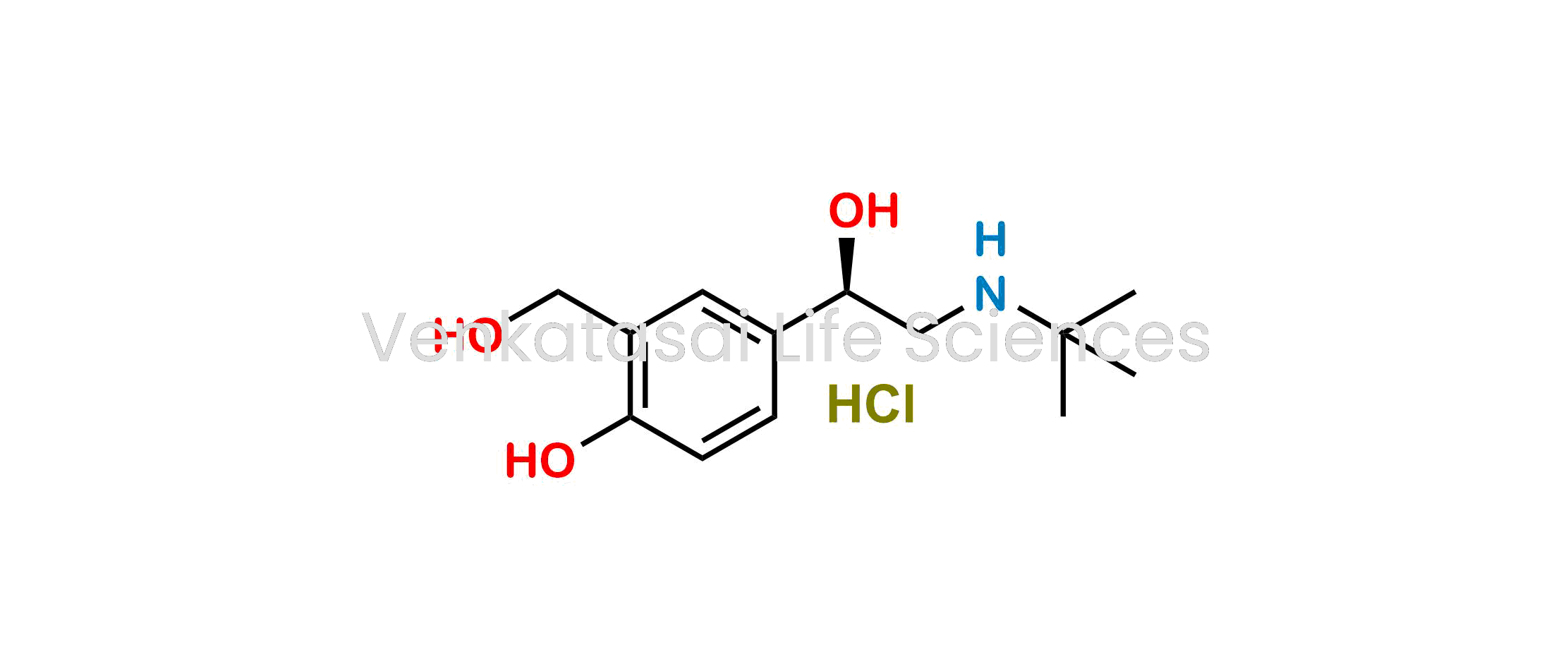 (R)-4-(2-(Tert-butylamino)-1-hydroxyethyl)-2-(hydroxymethyl)phenol hydrochloride