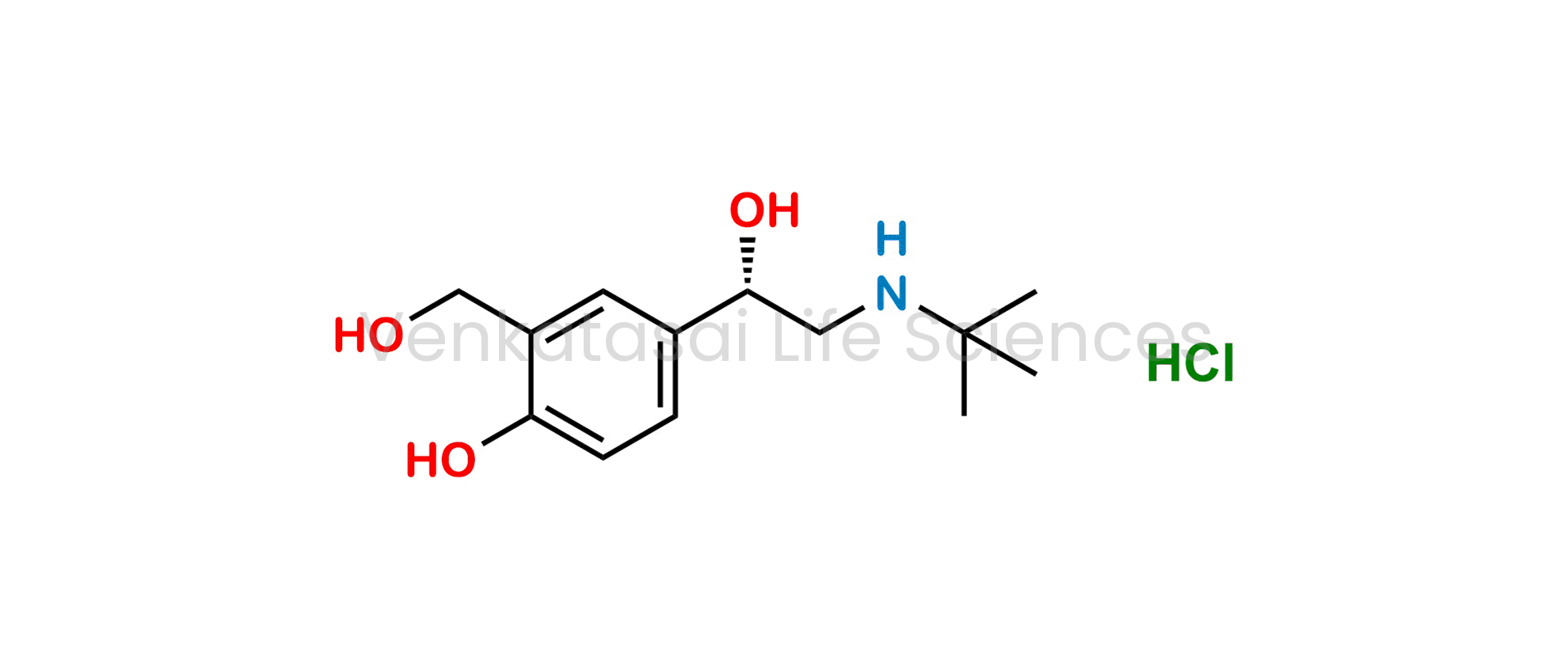 (S)-4-(2-(Tert-butylamino)-1-hydroxyethyl)-2-(hydroxymethyl)phenol hydrochloride