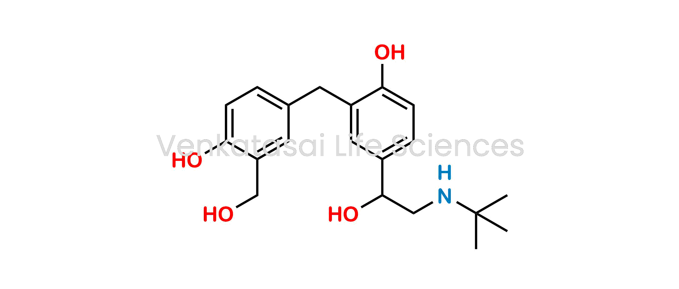 4-(2-(Tert-butylamino)-1-hydroxyethyl)-2-(4-hydroxy-3-(hydroxymethyl)benzyl)phenol