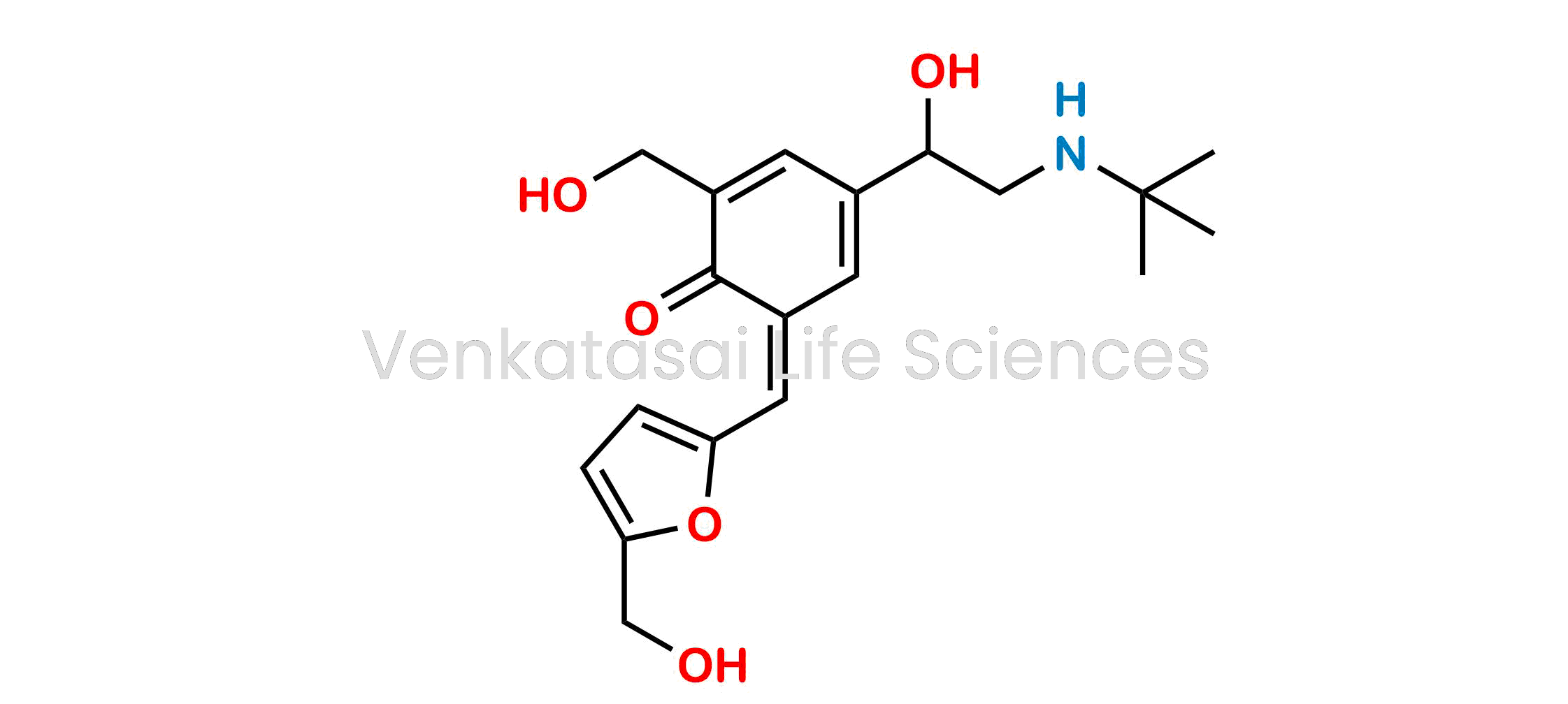 (Z)-4-(2-(Tert-butylamino)-1-hydroxyethyl)-2-(hydroxymethyl)-6-((5-(hydroxymethyl)furan-2-yl)methylene)cyclohexa-2,4-dien-1-one