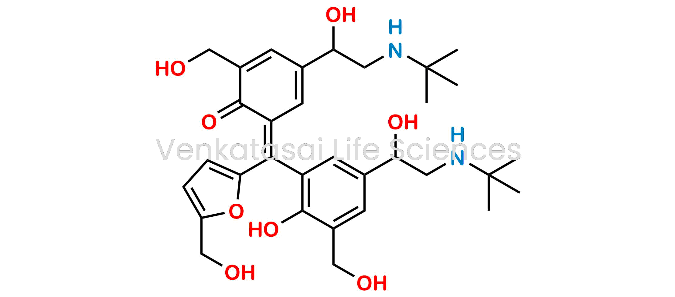 (Z)-4-(2-(Tert-butylamino)-1-hydroxyethyl)-6-((5-(2-(tert-butylamino)-1-hydroxyethyl)-2-hydroxy-3-(hydroxymethyl)phenyl)(5-(hydroxymethyl)furan-2-yl)methylene)-2-(hydroxymethyl)cyclohexa-2,4-dien-1-one