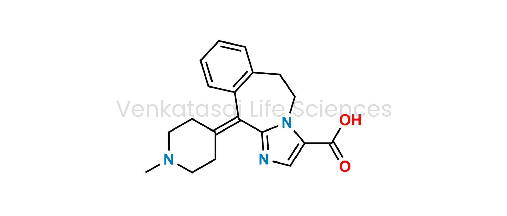 11-(1-methylpiperidin-4-ylidene)-6,11-dihydro-5H-benzo[d]imidazo[1,2-a]azepine-3-carboxylic acid