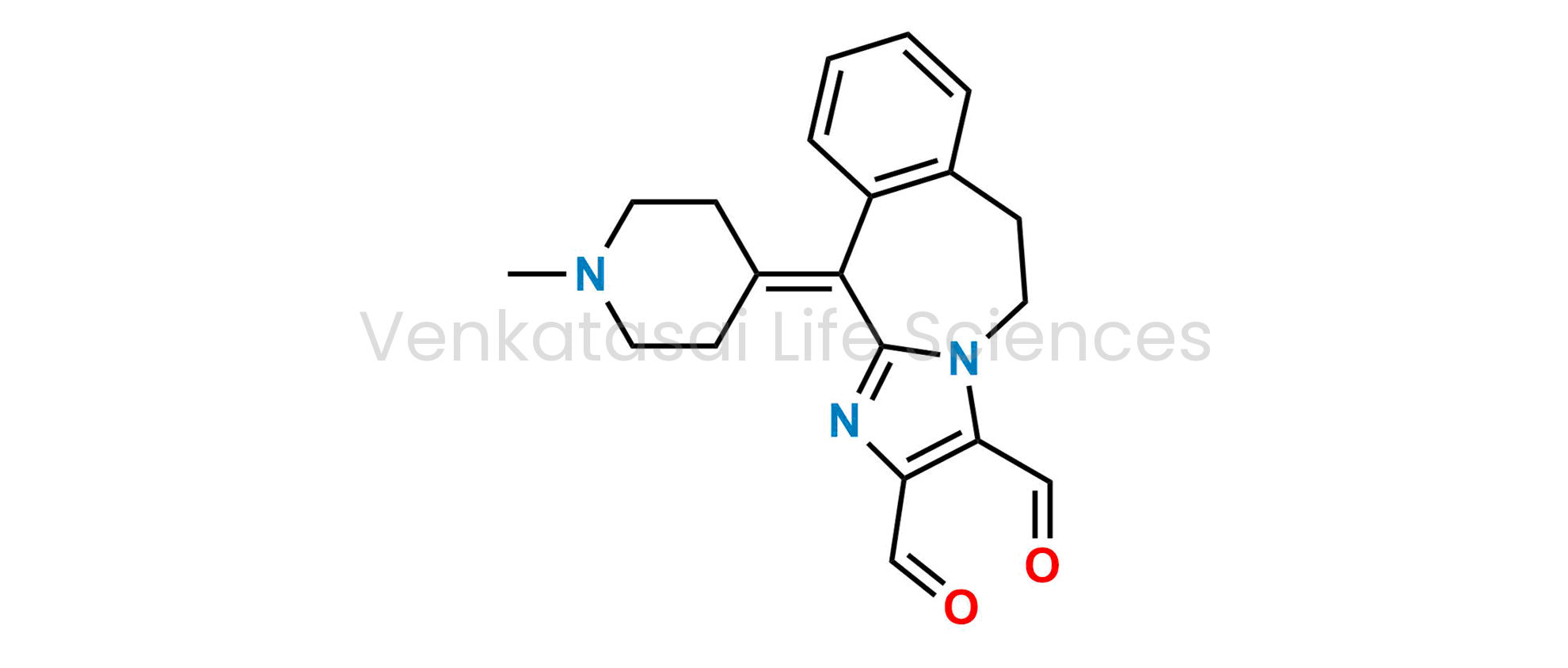 11-(1-methylpiperidin-4-ylidene)-6,11-dihydro-5H-benzo[d]imidazo[1,2-a]azepine-2,3-dicarbaldehyde