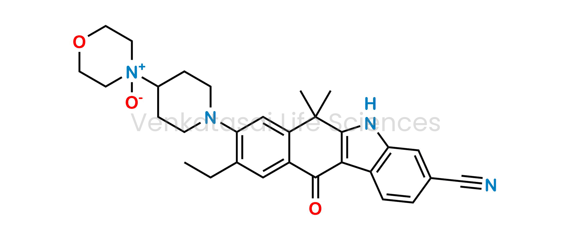 4-(1-(3-Cyano-9-ethyl-6,6-dimethyl-11-oxo-6,11-dihydro-5H-benzo[b]carbazol-8-yl)piperidin-4-yl)morpholine 4-oxide