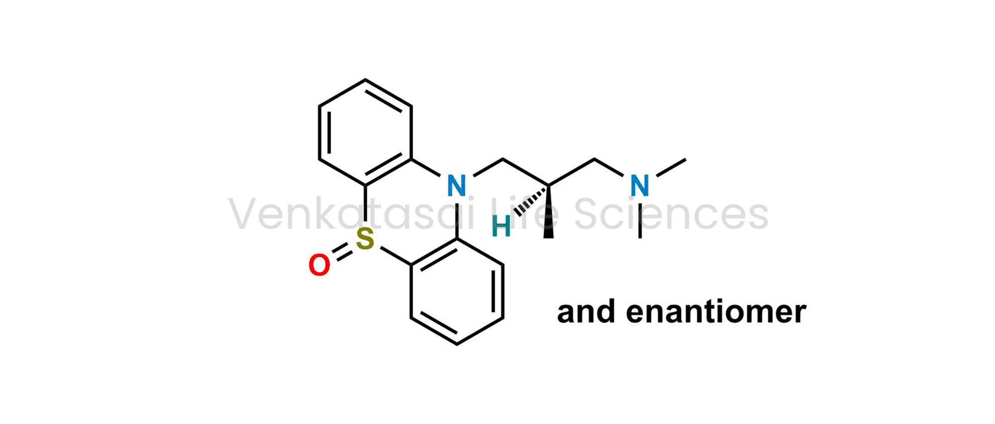 (2RS)-N,N,2-trimethyl-3-(5-oxido-10H-phenothiazin-10-yl)propan-1-amine (as per EP)