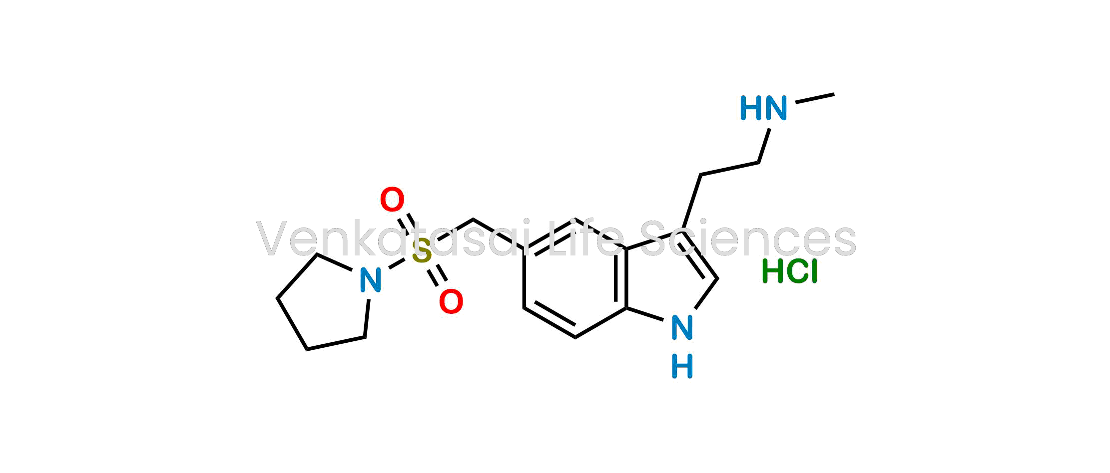 N-methyl-2-[5-[(pyrrolidine-1-sulfonyl)methyl]-1H-indol-3-yl]ethan-1-amine hydrochloride (As per EP)