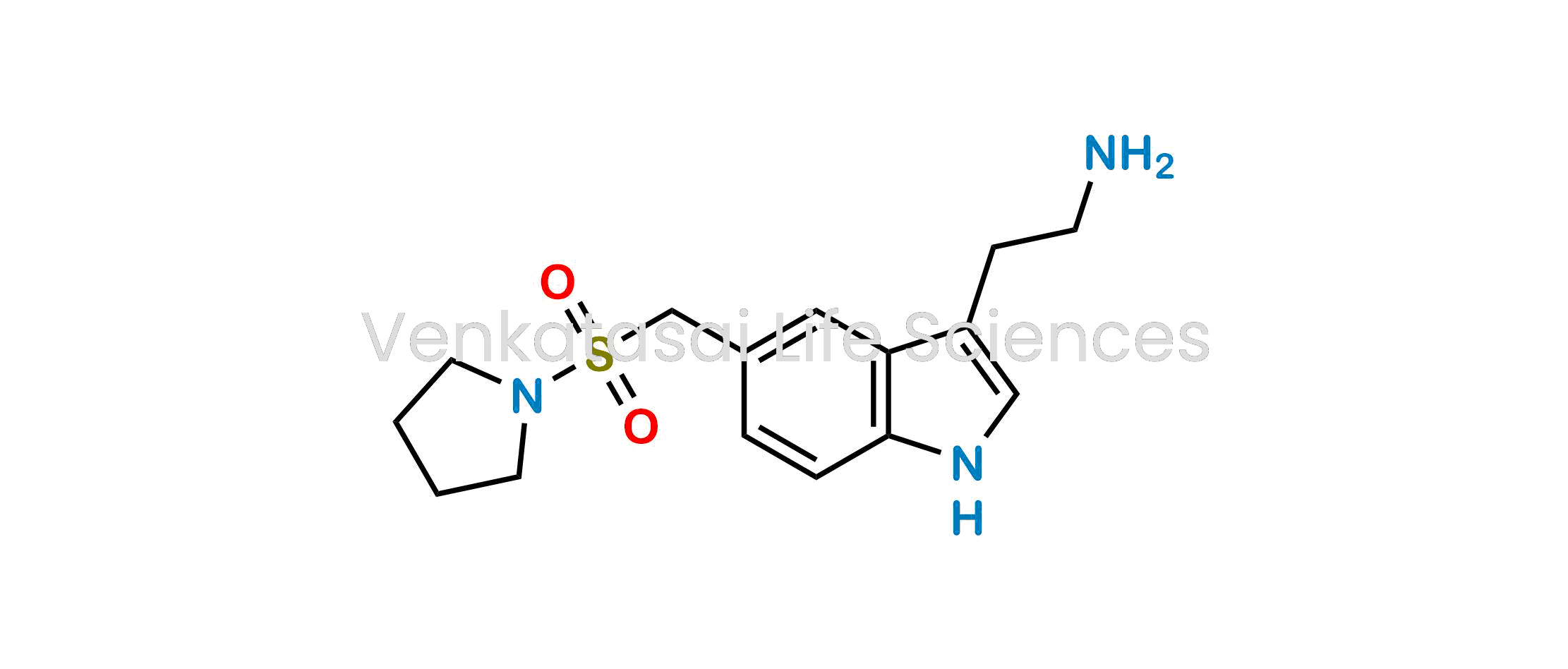 2-{5-[(Pyrrolidin-1-ylsulfonyl)methyl]-1H-indol-3-yl}ethanamine (As per USP)