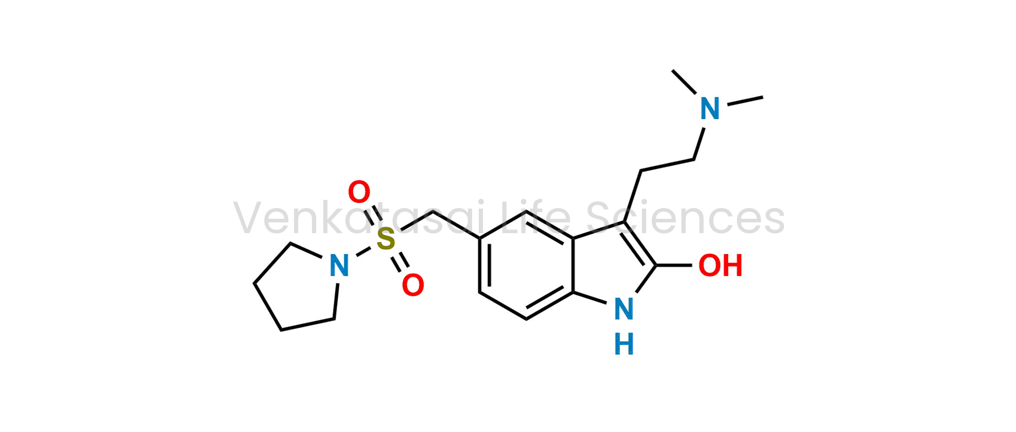 3-(2-(dimethylamino)ethyl)-5-((pyrrolidin-1-ylsulfonyl)methyl)-1H-indol-2-ol