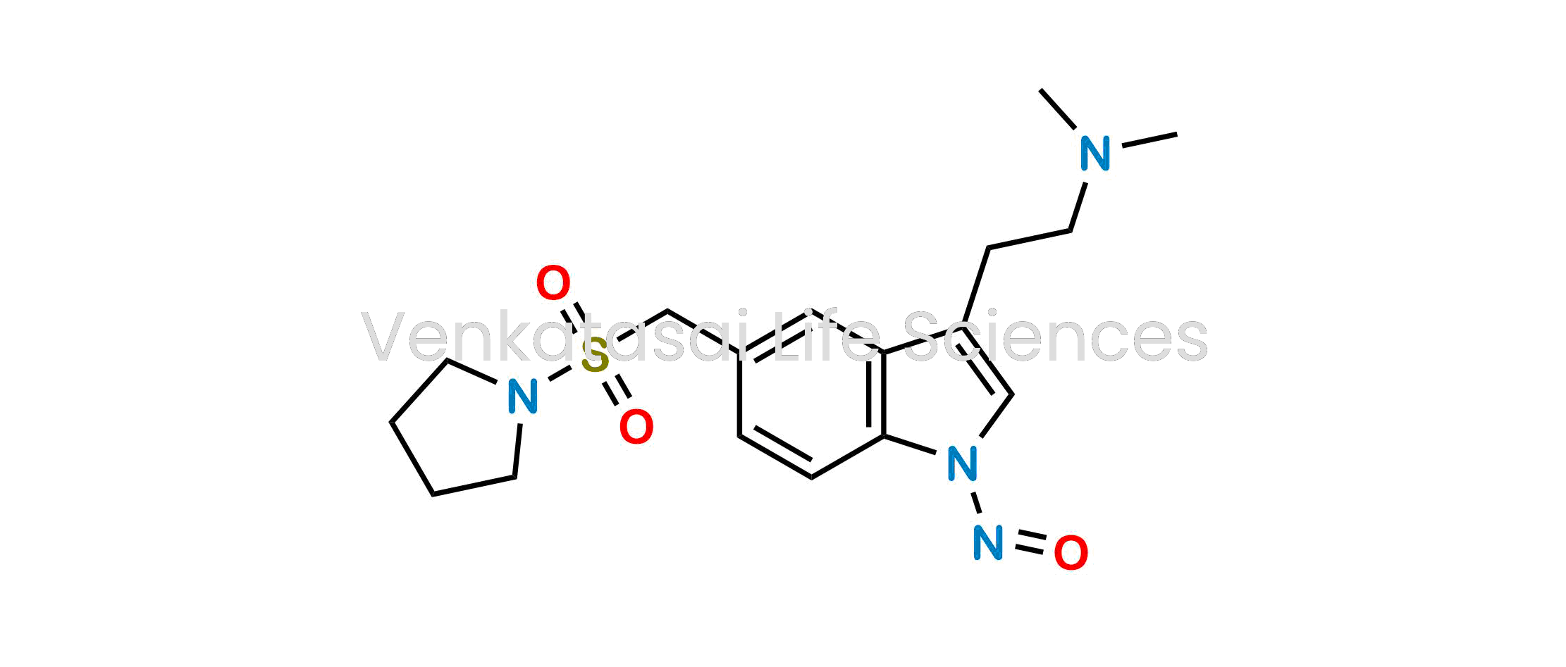 N,N-Dimethyl-2-(1-nitroso-5-((pyrrolidin-1-ylsulfonyl)methyl)-1H-indol-3-yl)ethan-1-amine
