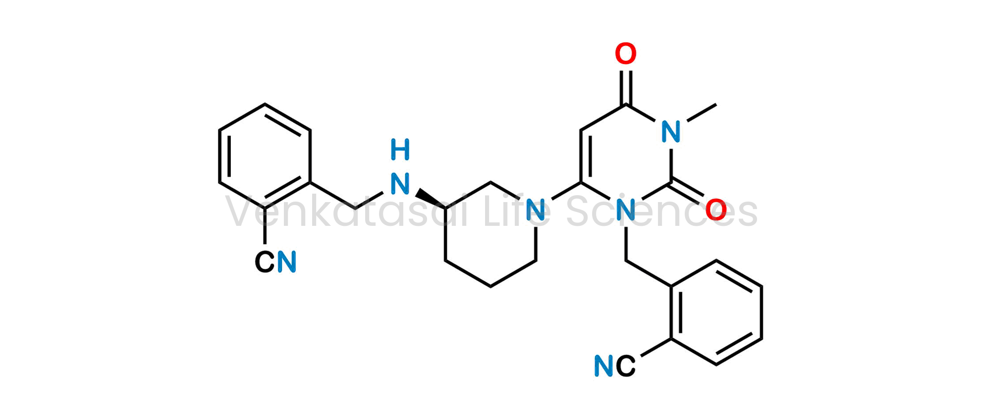 (R)-2-(((1-(3-(2-Cyanobenzyl)-1-methyl-2,6-dioxo-1,2,3,6-tetrahydropyrimidin-4-yl)piperidin-3-yl)amino)methyl)benzonitrile