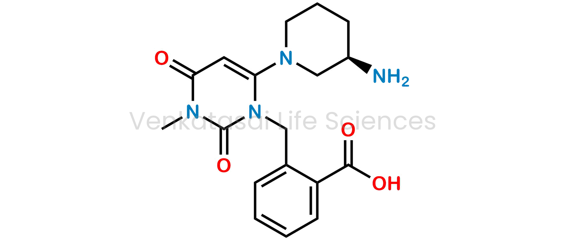 (R)-2-((6-(3-Aminopiperidin-1-yl)-3-methyl-2,4-dioxo-3,4-dihydropyrimidin-1(2H)-yl)methyl)benzoic acid