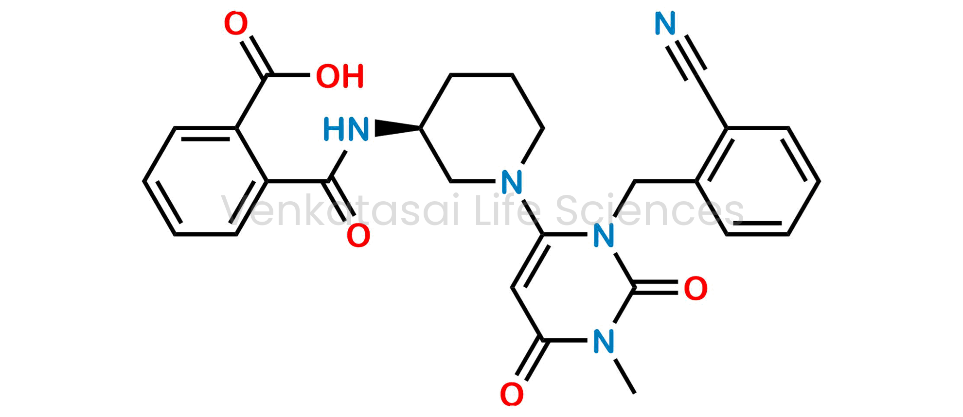 (S)-2-((1-(3-(2-Cyanobenzyl)-1-methyl-2,6-dioxo-1,2,3,6-tetrahydropyrimidin-4-yl)piperidin-3-yl)carbamoyl)benzoic acid