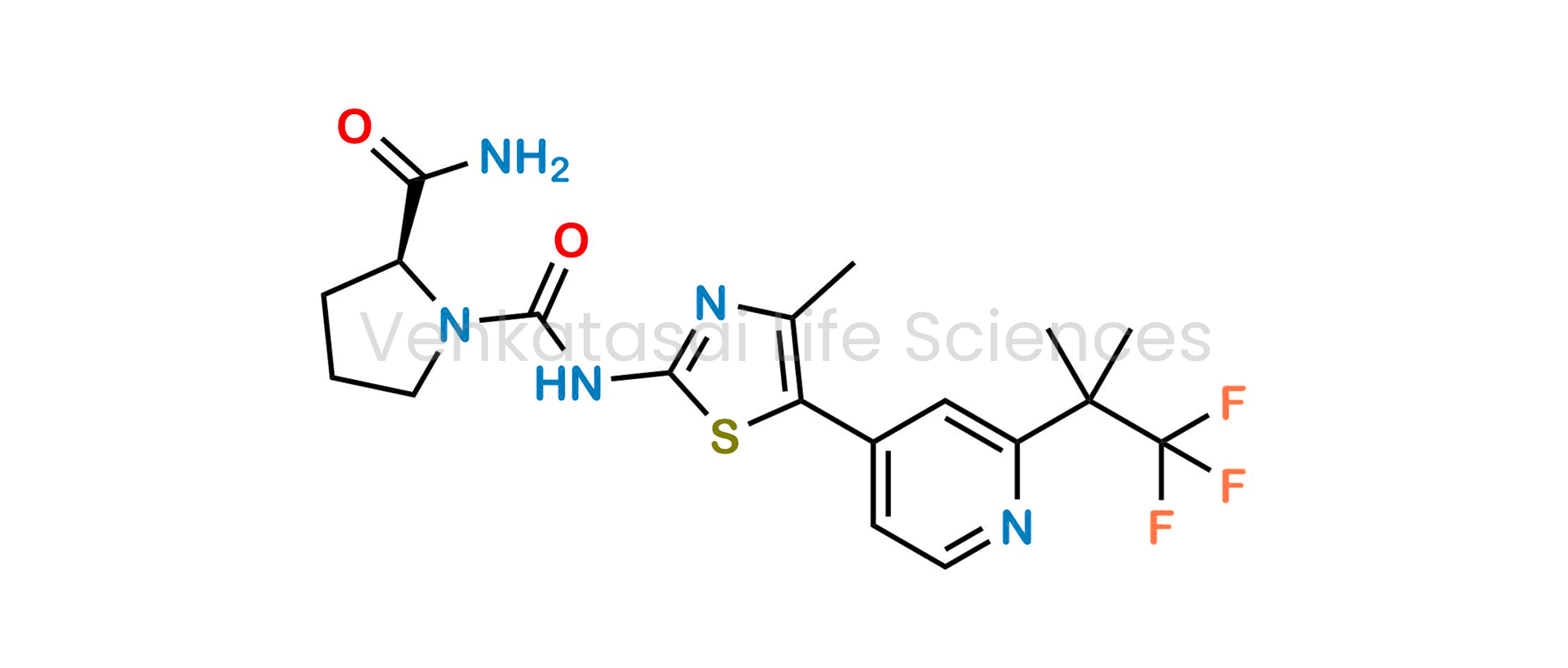 (S)-N1-(4-methyl-5-(2-(1,1,1-trifluoro-2-methylpropan-2-yl)pyridin-4-yl)thiazol-2-yl)pyrrolidine-1,2-dicarboxamide