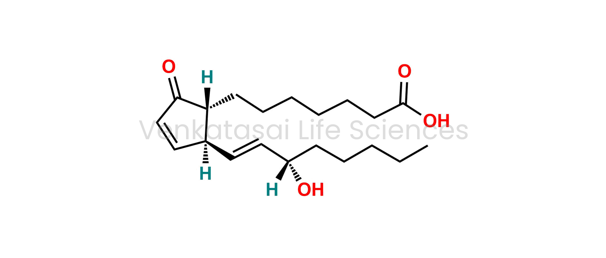 7-[(1R,2S)-2-[(1E,3S)-3-hydroxyoct-1-enyl]-5-oxocyclopent-3-enyl]heptanoic acid (as per EP)