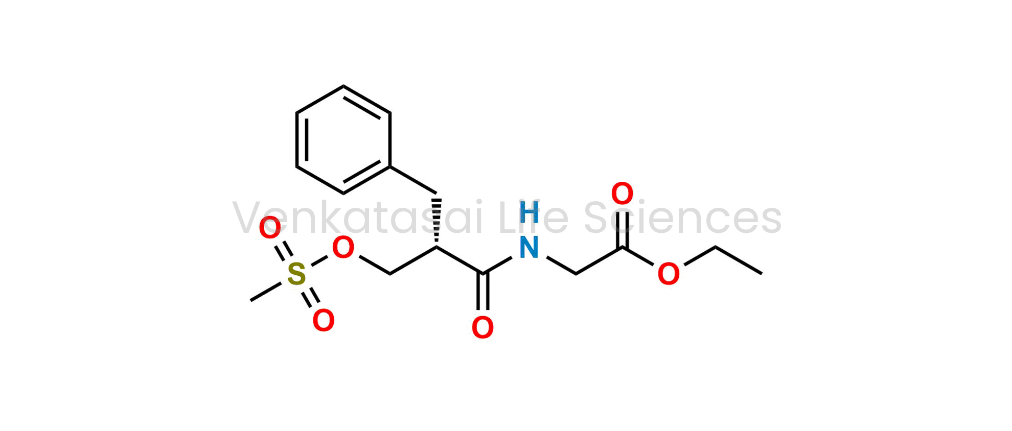 Ethyl (S)-(2-benzyl-3-((methylsulfonyl)oxy)propanoyl)glycinate