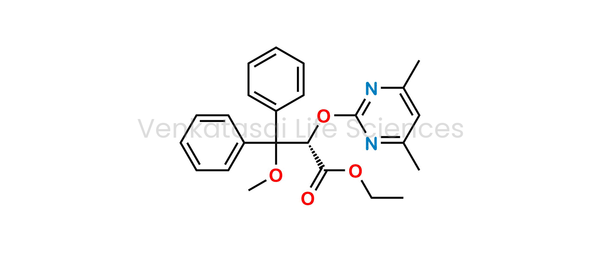 ethyl (S)-2-((4,6-dimethylpyrimidin-2-yl)oxy)-3-methoxy-3,3-diphenylpropanoate