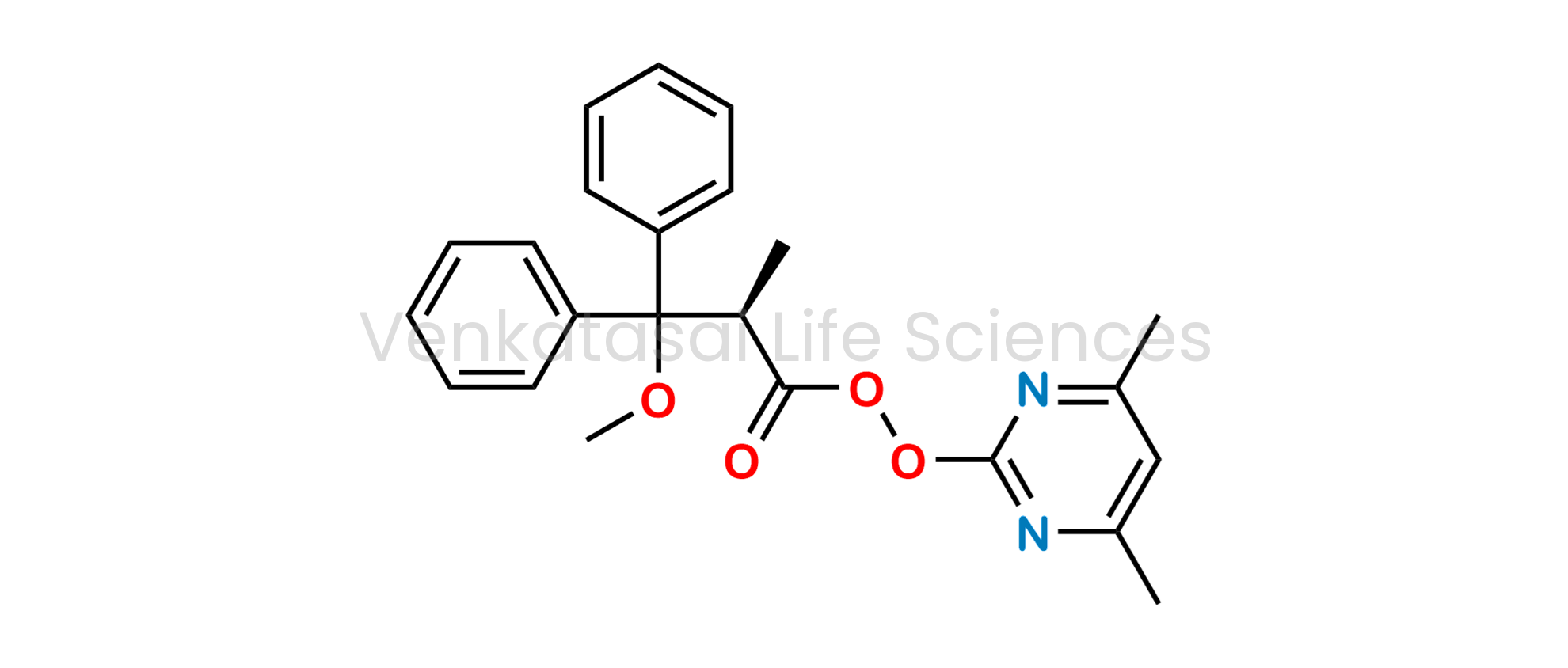 4,6-dimethylpyrimidin-2-yl (R)-3-methoxy-2-methyl-3,3-diphenylpropaneperoxoate
