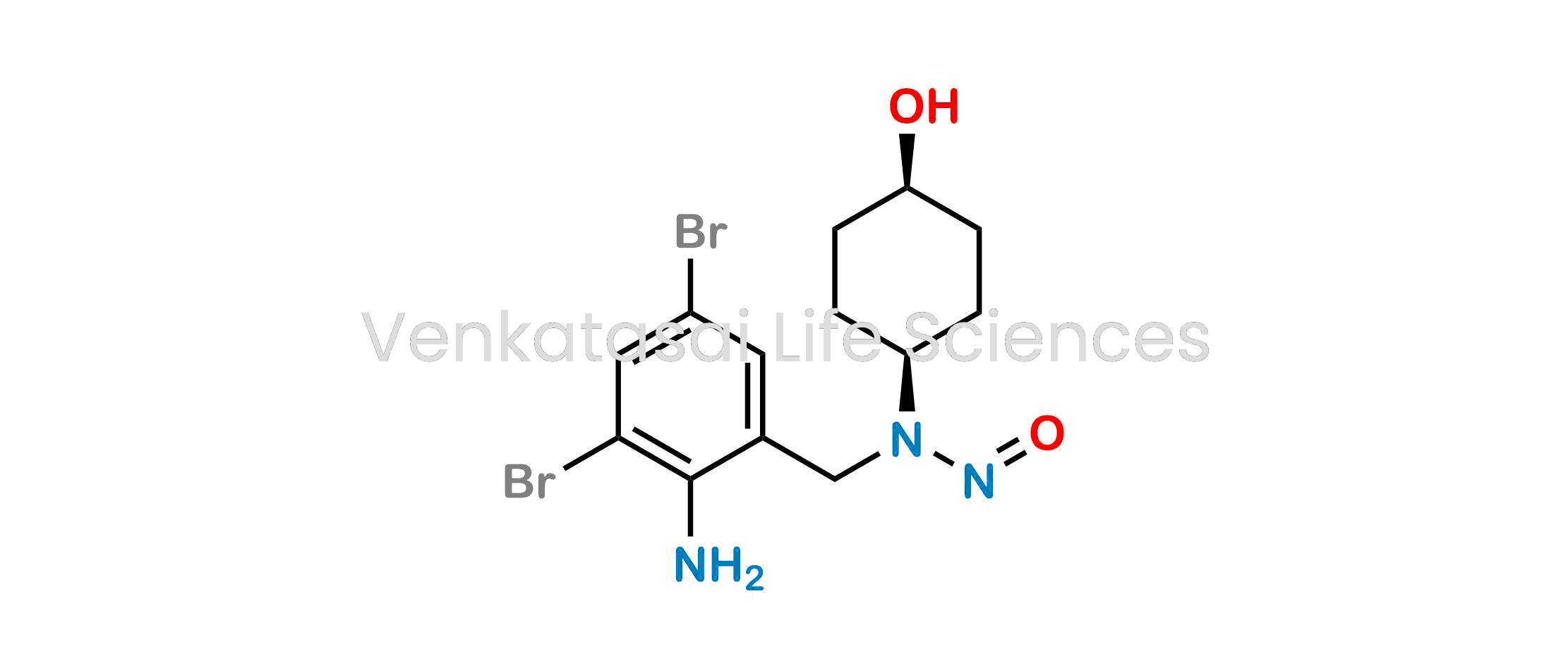 N-(2-Amino-3,5-dibromobenzyl)-N-((1s,4s)-4-hydroxycyclohexyl)nitrous amide