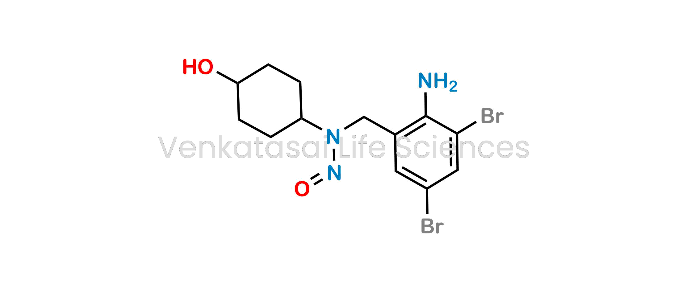 N-[(2-amino-3,5-dibromophenyl)methyl]-N-(4-hydroxycyclohexyl)nitrous amide