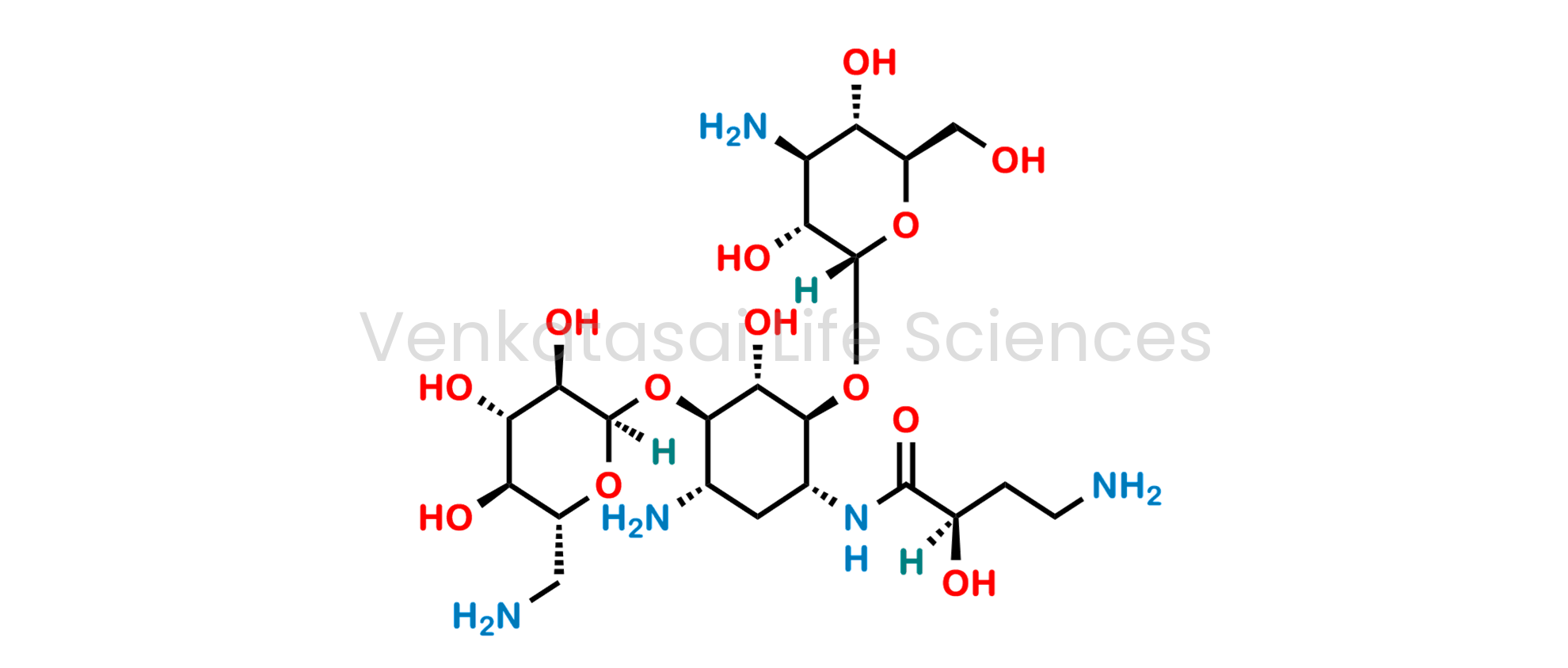 6-O-(3-amino-3-deoxy-?-D-glucopyranosyl)-4-O-(6-amino-6-deoxy-?-D-glucopyranosyl)-1-N-[(2R)-4-amino-2hydroxybutanoyl]-2-deoxy-D-streptamine