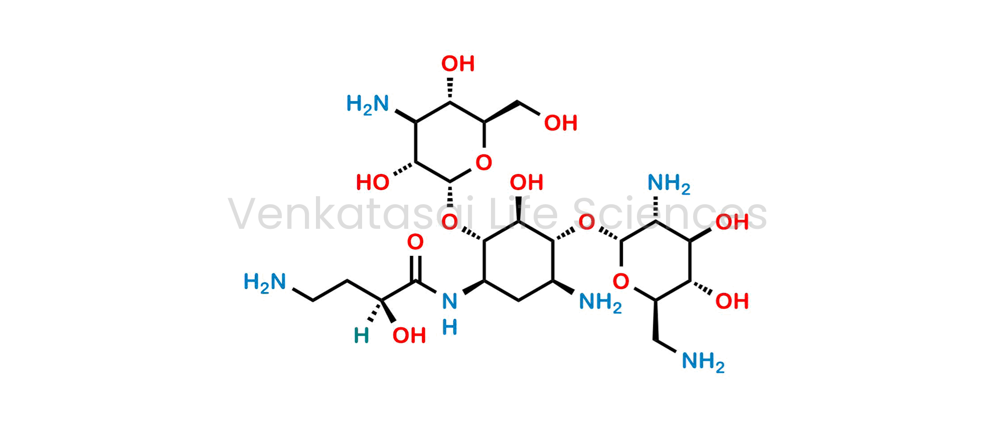 6-O-(3-Amino-3-deoxy-?-D-glucopyranosyl)-1-N-[(2S)-4-amino-2-hydroxybutanoyl]-4-O-(2,6-diamino-2,6-dideoxy-?-D-glucopyranosyl)-2-deoxy-D-streptamine