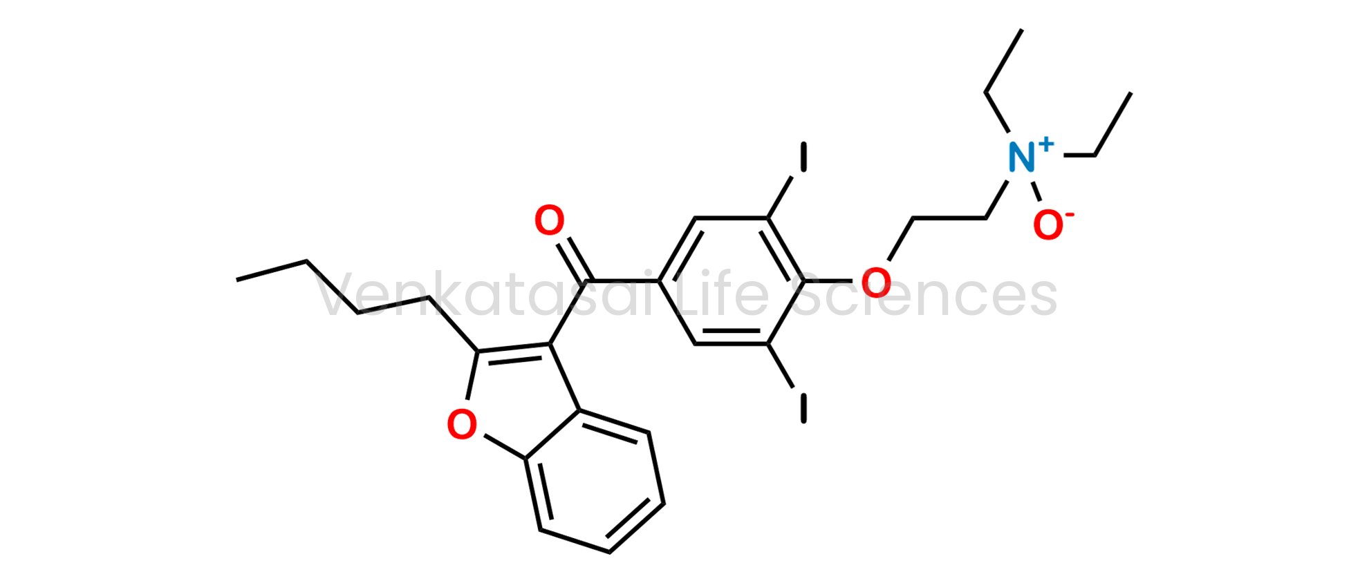 (2-butylbenzofuran-3-yl)(3-ethyl-4-(2-(ethylamino)ethoxy)phenyl)methanone