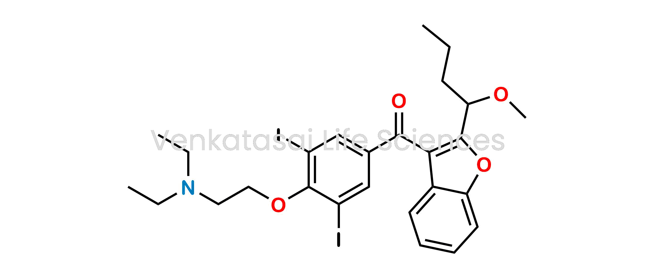 ?[4-[2-(Diethylamino)ethoxy]-3,5-diiodophenyl][2-[(1RS)-1-methoxybutyl]benzofuran-3-yl]methanone