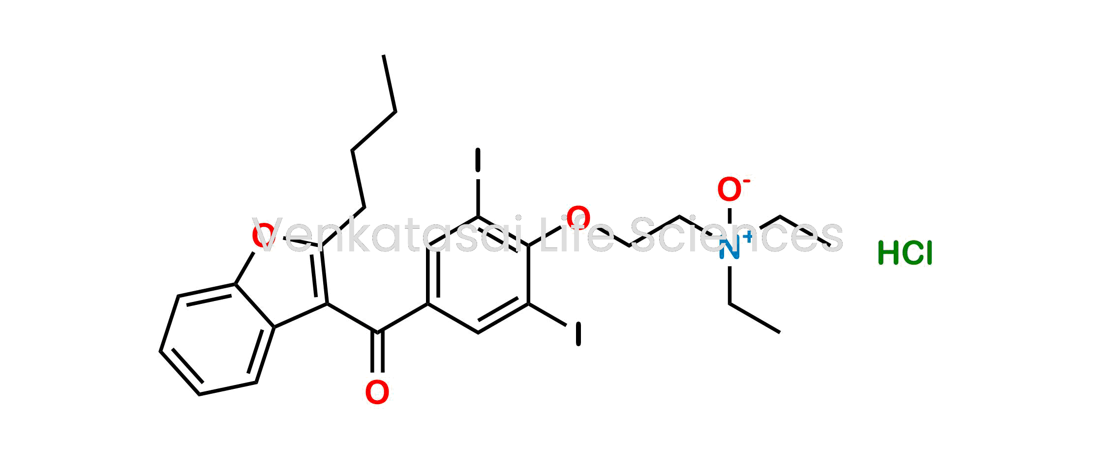 2-(4-(2-Butylbenzofuran-3-carbonyl)-2,6-diiodophenoxy)-N,N-diethylethanamine oxide Hydrochloride
