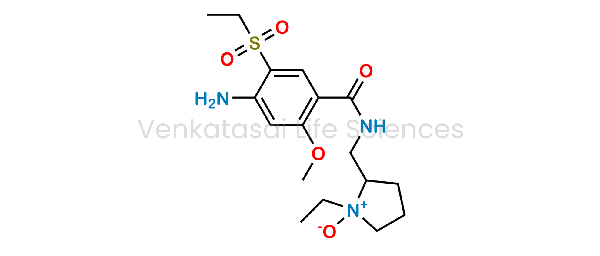 4-Amino-N-[[(2RS)-1-ethyl-1-oxidopyrrolidin-2-yl]methyl]-5-(ethylsulfonyl)-2-methoxybenzamide (as per EP)