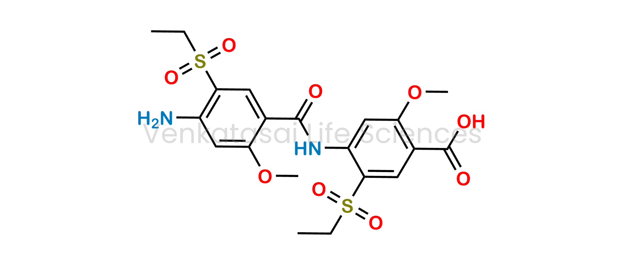 4-(4-amino-5-(ethylsulfonyl)-2-methoxybenzamido)-5-(ethylsulfonyl)-2-methoxybenzoic acid