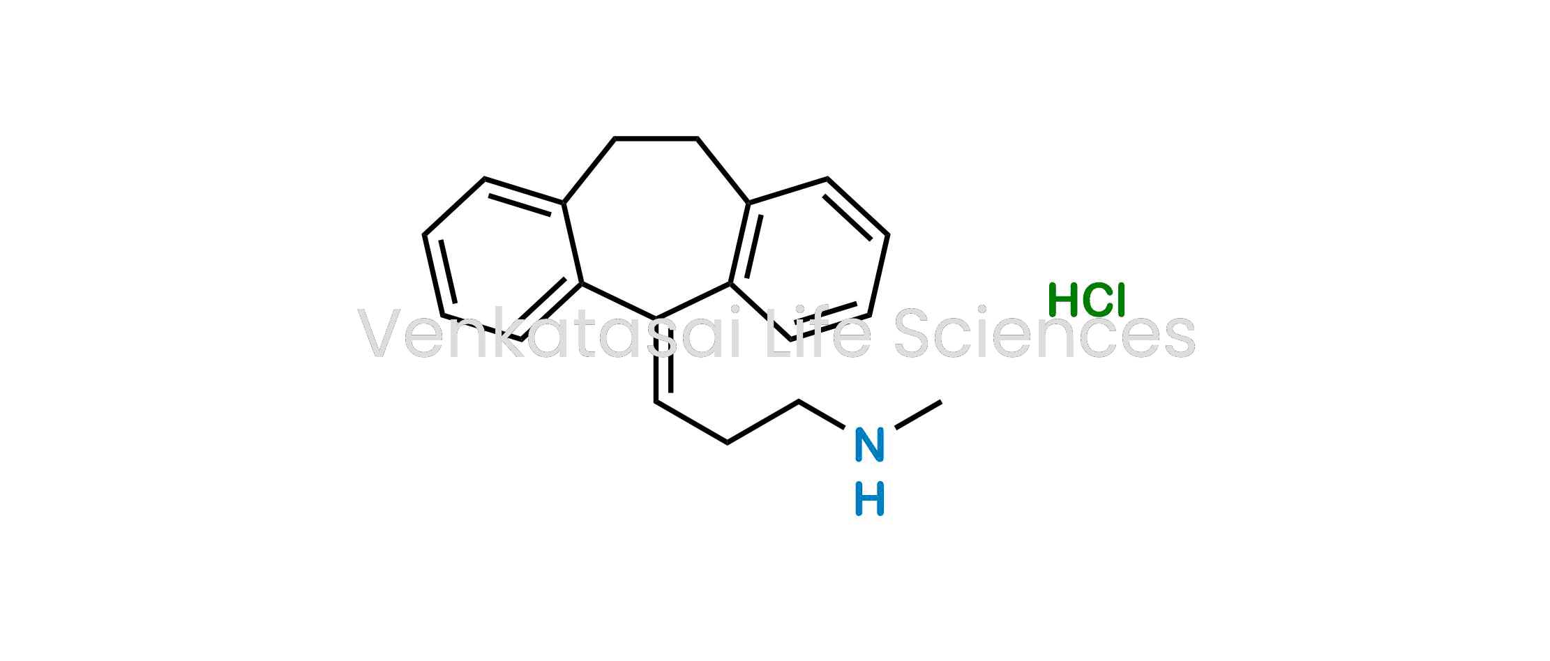 3-(10,11-Dihydro-5H-dibenzo[a,d][7]annulen-5-ylidene)-N-methylpropan-1-amine HCl; Nortriptyline HCl