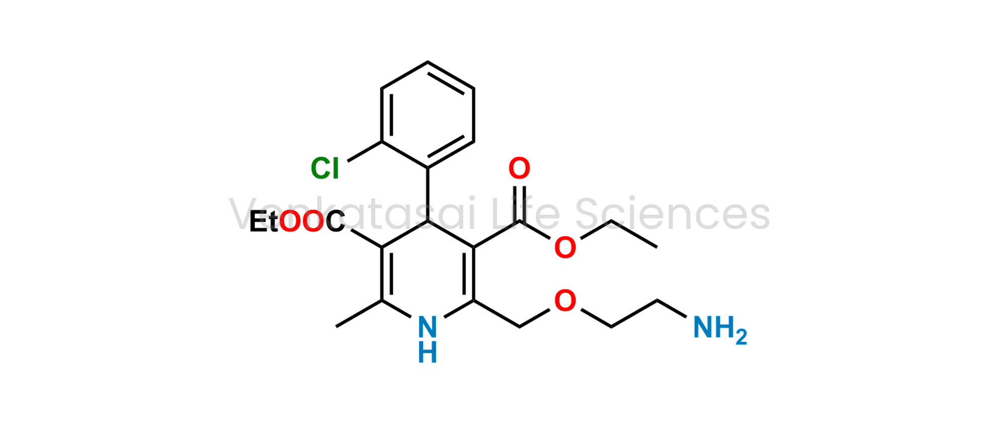 diethyl (4RS)-2-[(2-aminoethoxy)methyl]-4-(2-chlorophenyl)-6-methyl-1,4-dihydropyridine-3,5-dicarboxylate (as per EP)