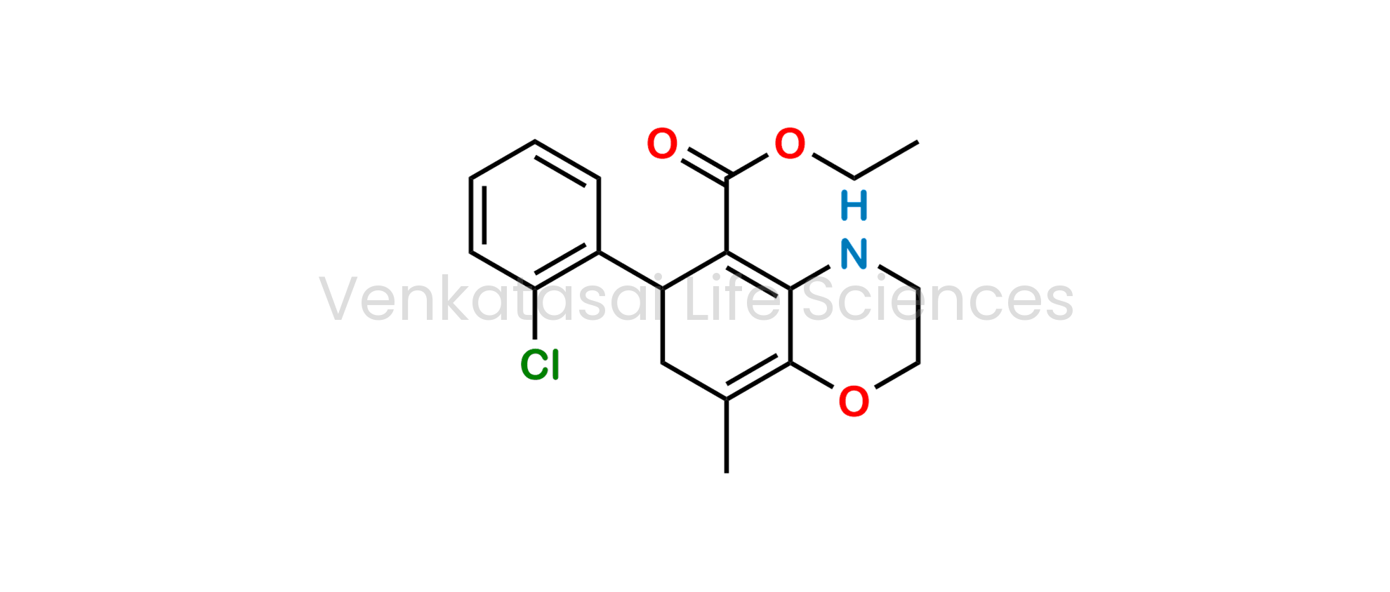 ethyl 6-(2-chlorophenyl)-8-methyl-3,4,6,7-tetrahydro-2H-benzo[b][1,4]oxazine-5-carboxylate