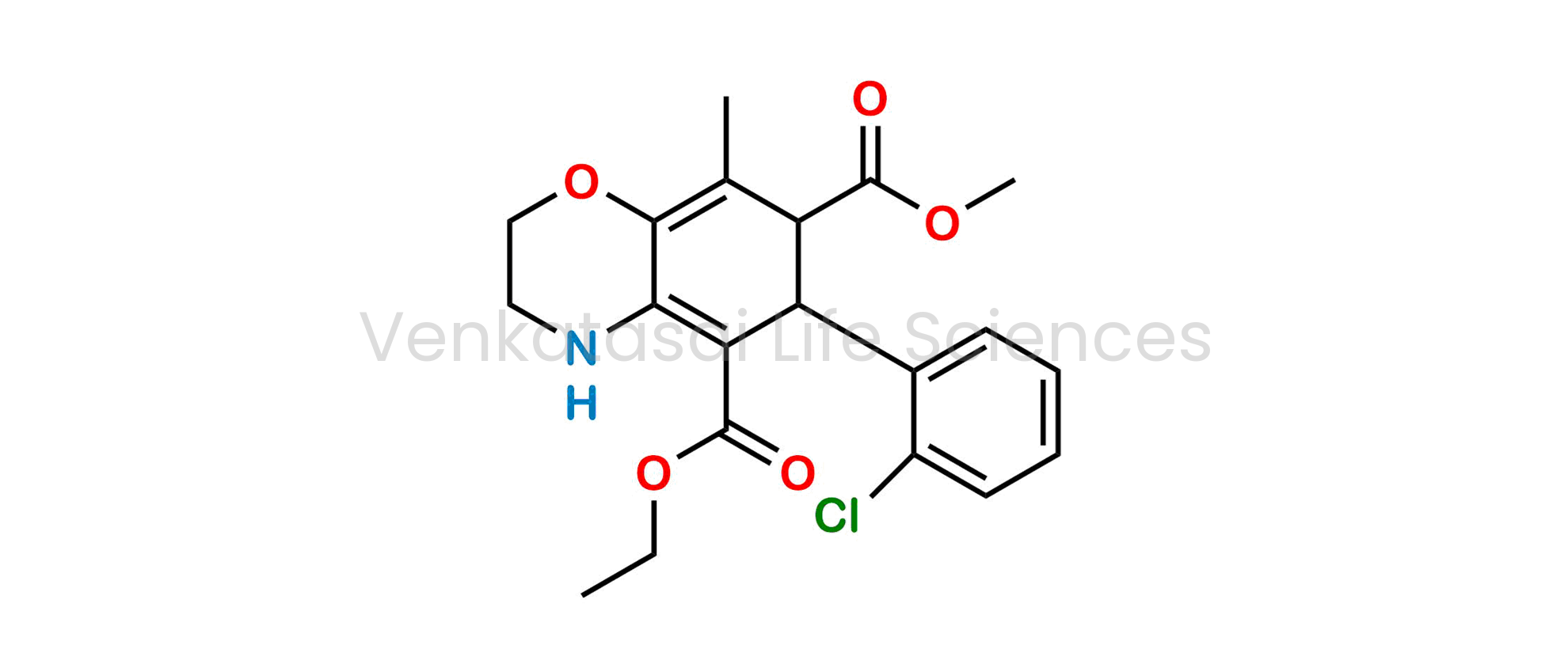 5-Ethyl 7-methyl 6-(2-chlorophenyl)-8-methyl-3,4,6,7-tetrahydro-2H-benzo[b][1,4]oxazine-5,7-dicarboxylate
