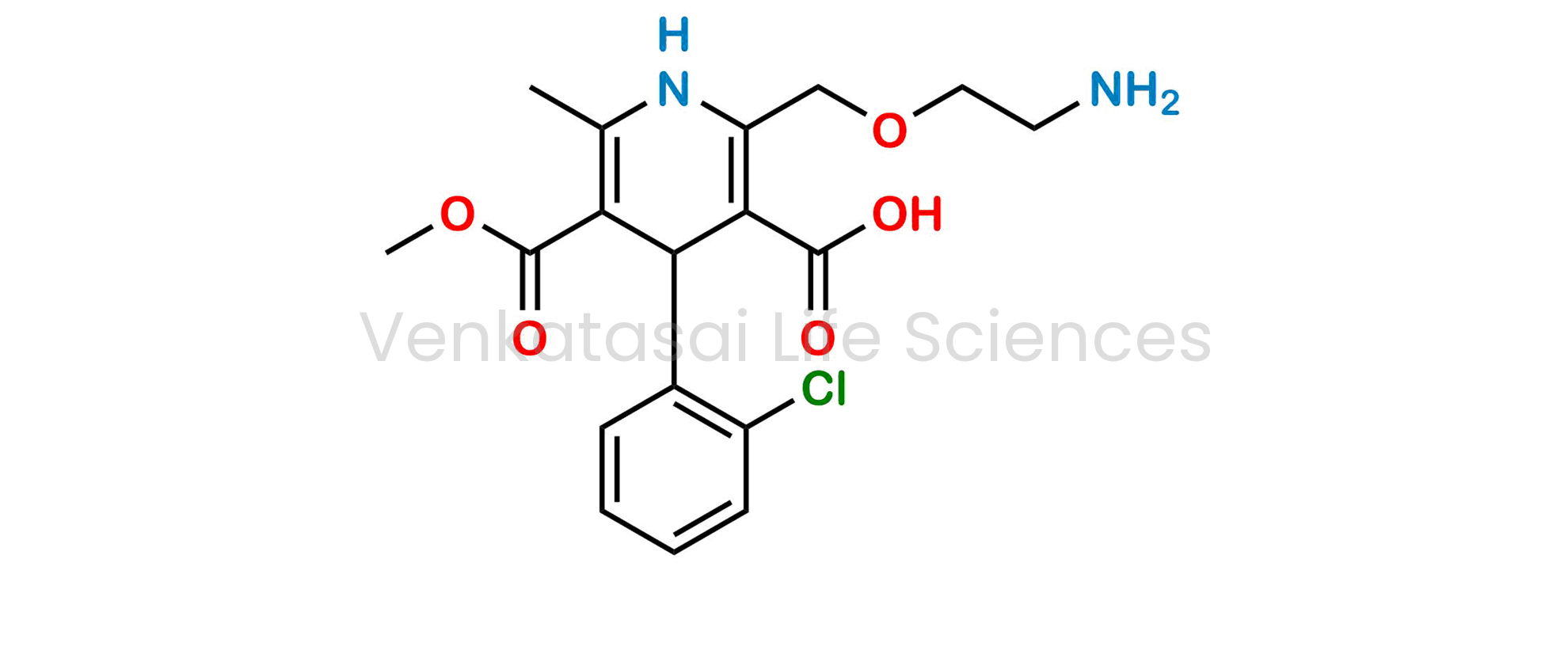 2-?[(2-?Aminoethoxy)?methyl]?-?4-?(2-?chlorophenyl)?-?1,?4-?dihydro-?6-?methyl-3,?5-?pyridinedicarboxylic Acid ?5-?Methyl Ester