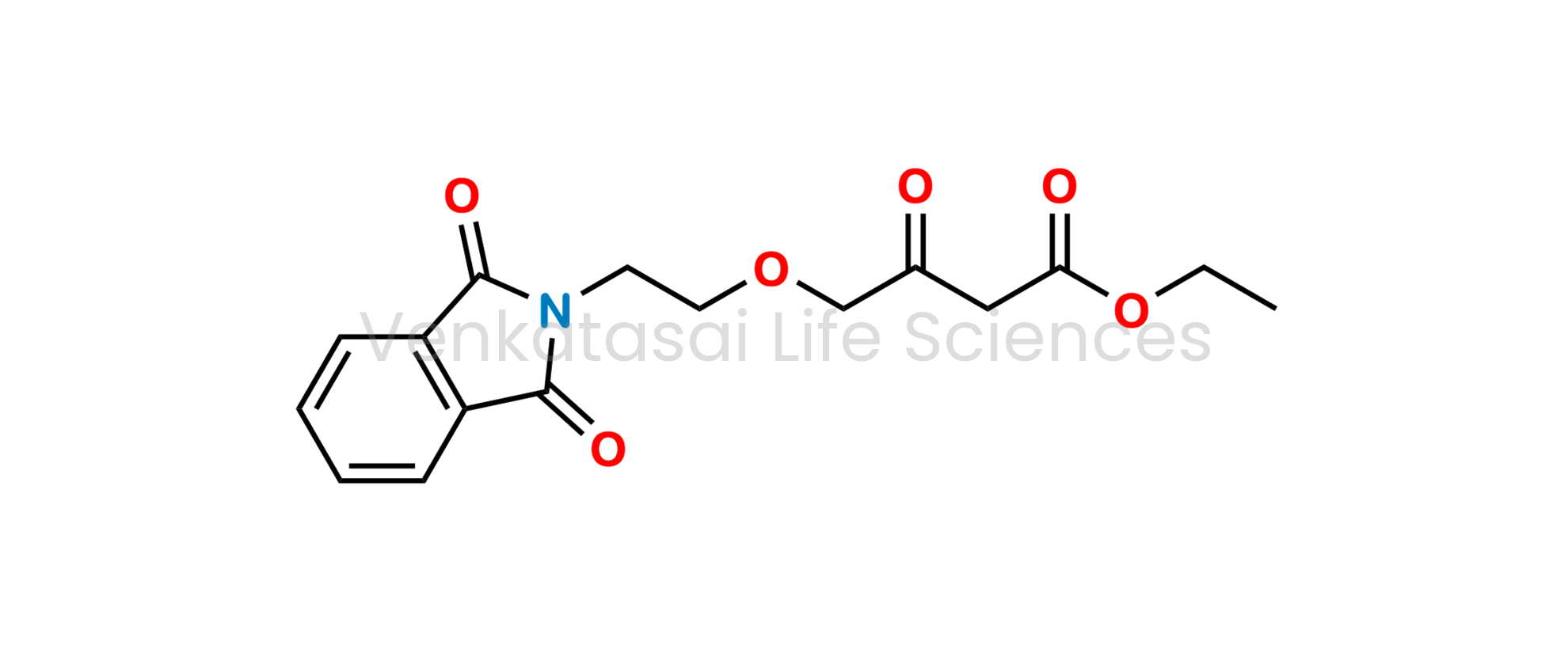 ethyl 4-(2-(1,3-dioxoisoindolin-2-yl)ethoxy)-3-oxobutanoate ; Ethyl 4-(2-Phthalimidoethoxy)acetoacetate; 4-[2-(1,3-Dihydro-1,3-dioxo-2H-isoindol-2-yl)ethoxy]-3-oxobutanoic Acid Ethyl Ester
