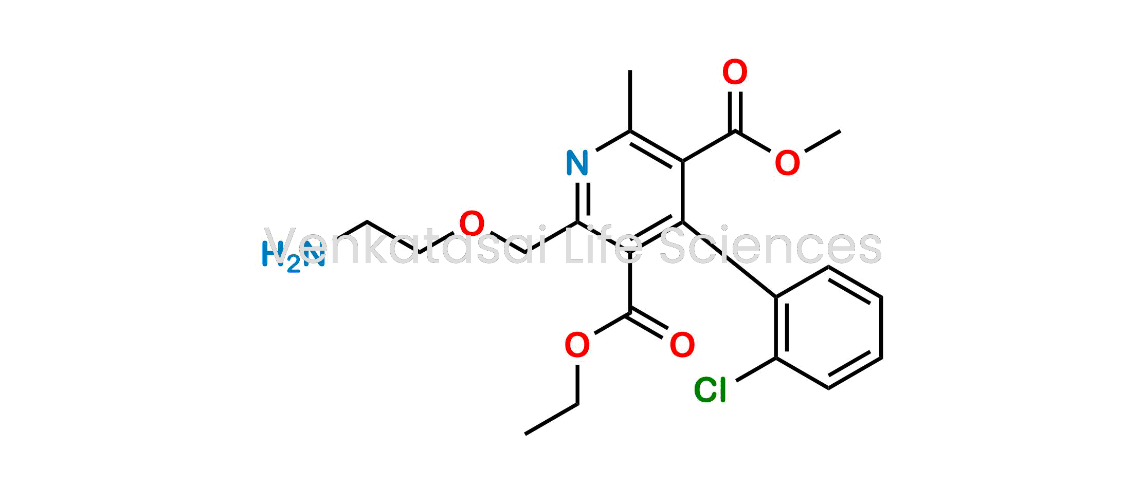 3-Ethyl 5-methyl 2-[(2-aminoethoxy) methyl]-4-(2-chlorophenyl)-6-methyl pyridine-3,5-dicarboxylate