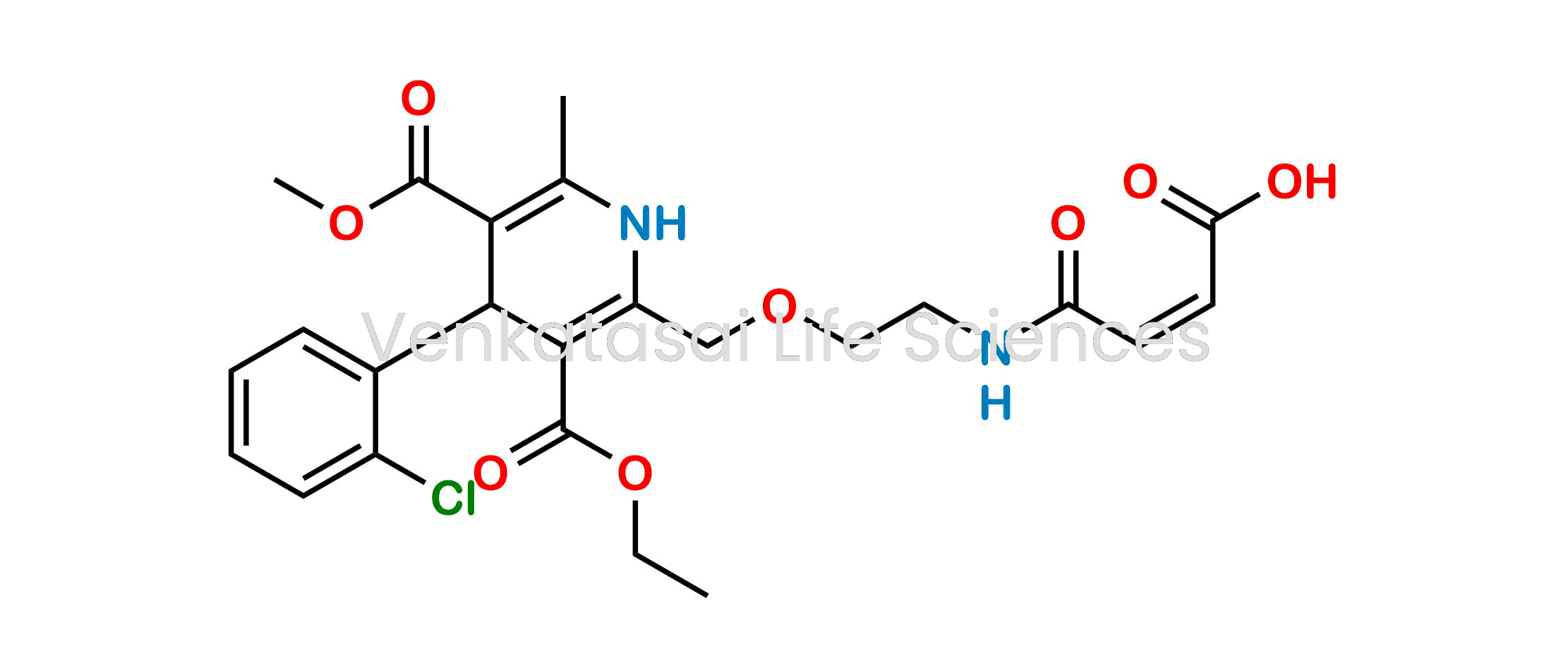 (Z)-4-((2-((4-(2-Chlorophenyl)-3-(ethoxycarbonyl)-5-(methoxycarbonyl)-6-methyl-1,4-dihydropyridin-2-yl)methoxy)ethyl)amino)-4-oxobut-2-enoic acid