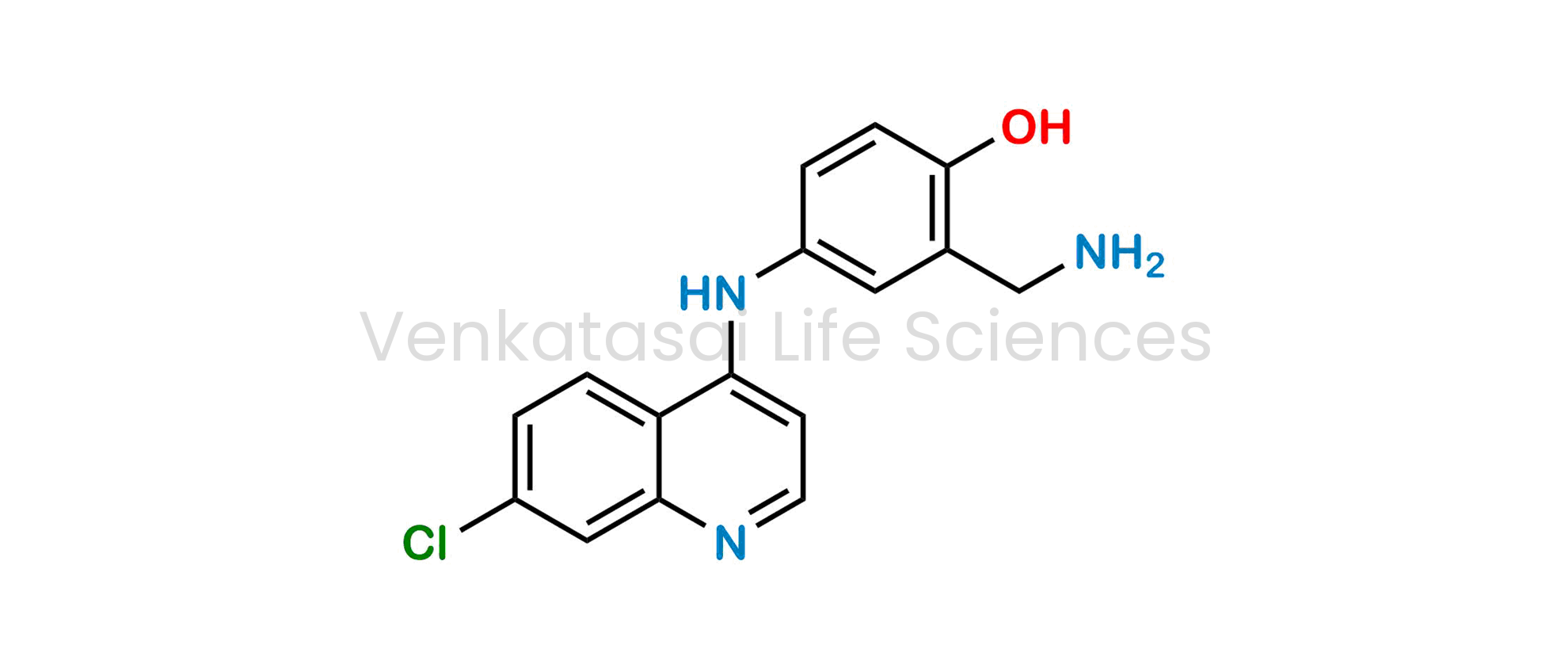 2-(Aminomethyl)-4-((7-chloroquinolin-4-yl)amino)phenol