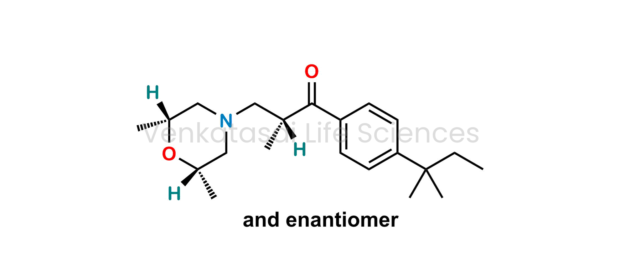 (2RS)-3-((2RS,6SR)-2,6-Dimethylmorpholino)-2-methyl-1-(4-tert-pentylphenyl)propan-1-one