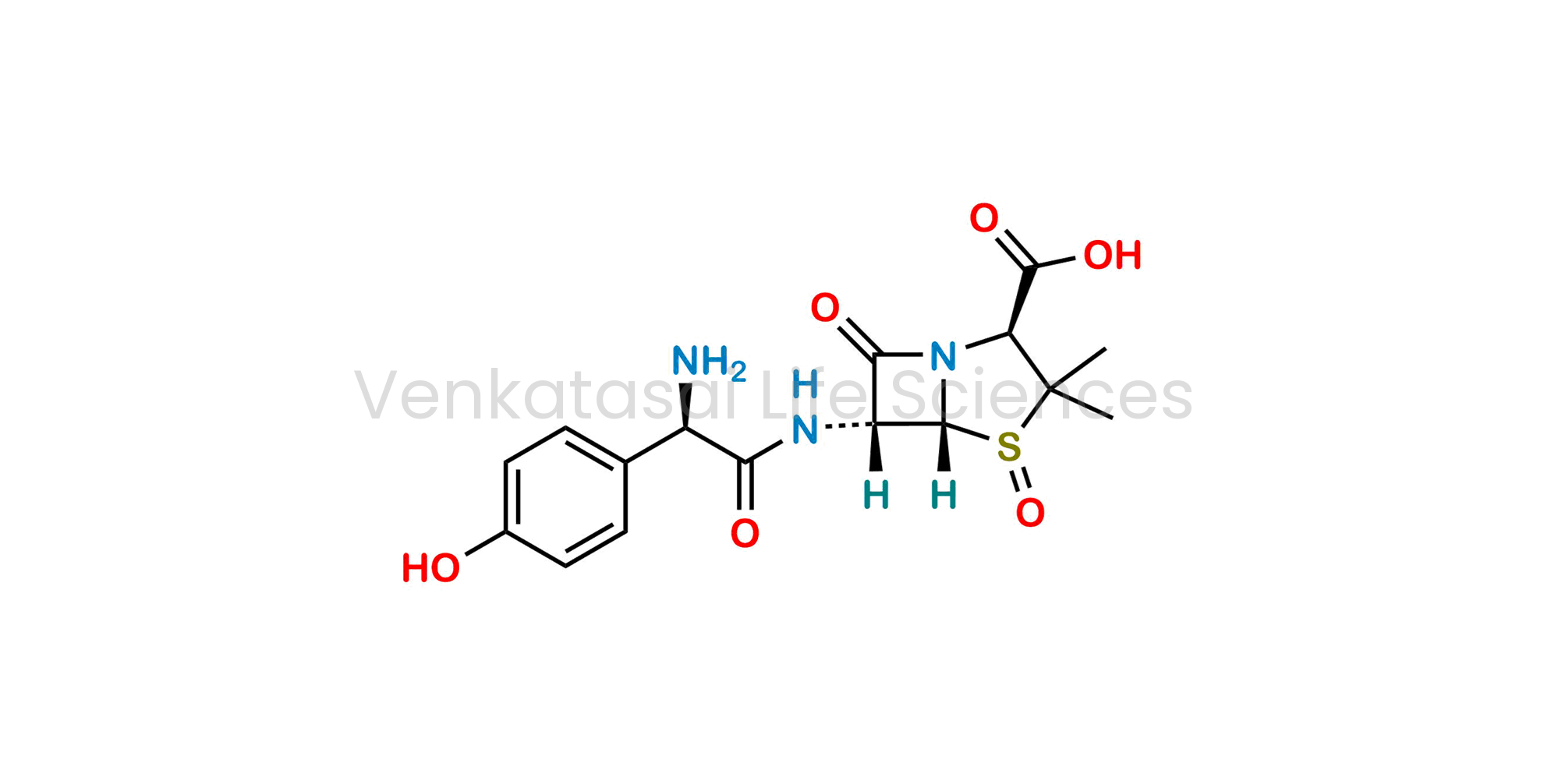 (2S,5R,6R)-6-((R)-2-amino-2-(4-hydroxyphenyl)acetamido)-3,3-dimethyl-7-oxo-4-thia-1-azabicyclo[3.2.0]heptane-2-carboxylic acid 4-oxide